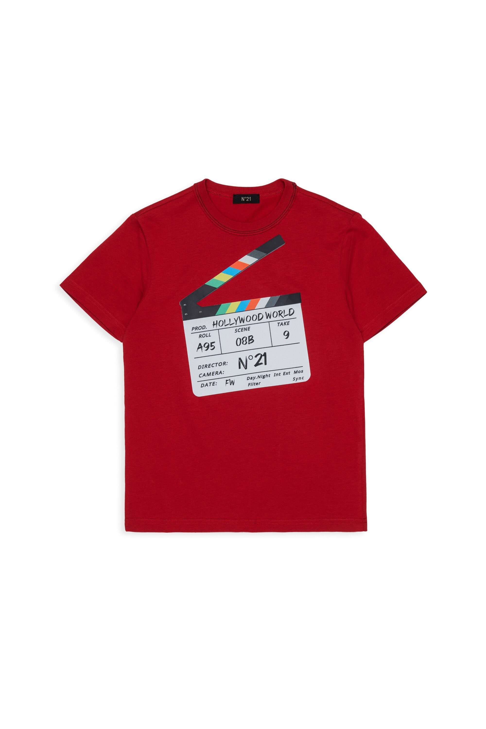 T-Shirt mit Filmklappen-Print