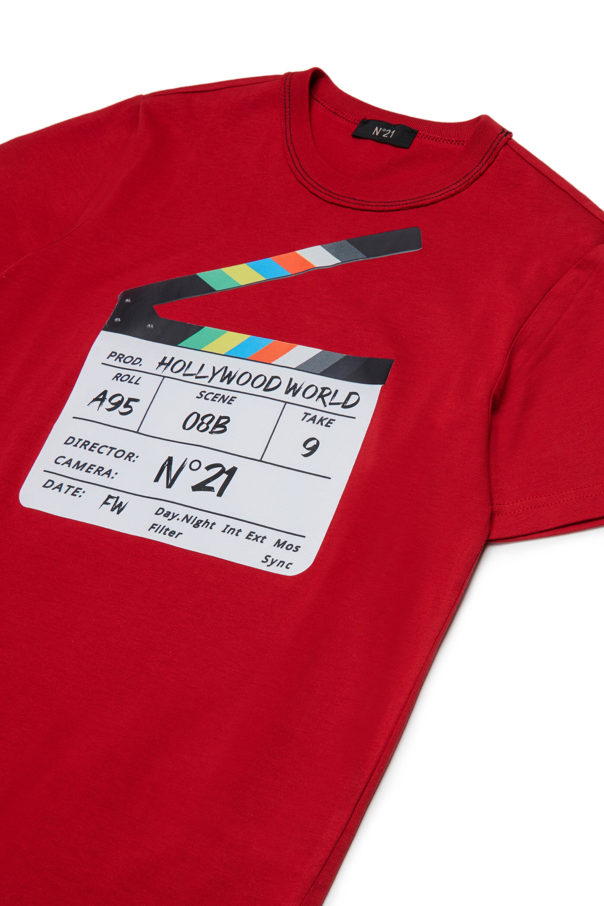 T-Shirt mit Filmklappen-Print
