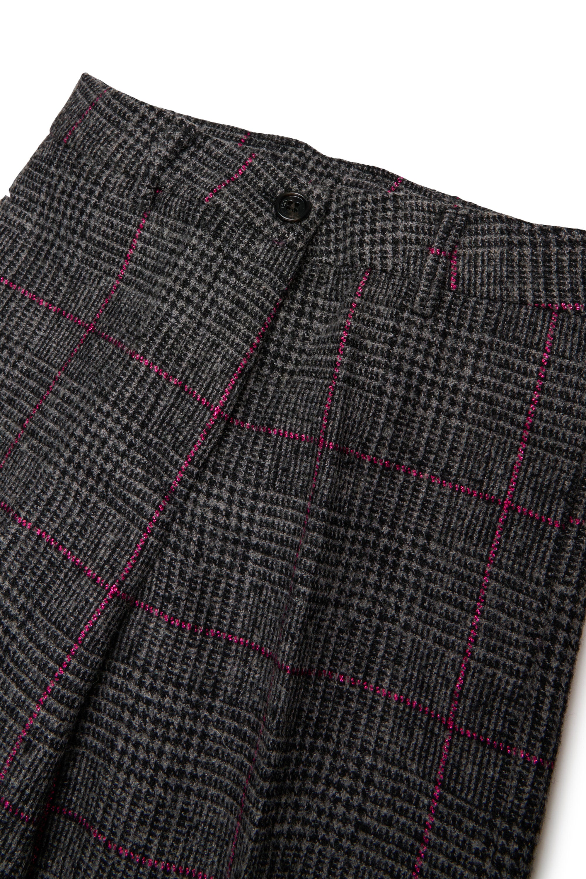 Pantalones formales con estampado de cuadros