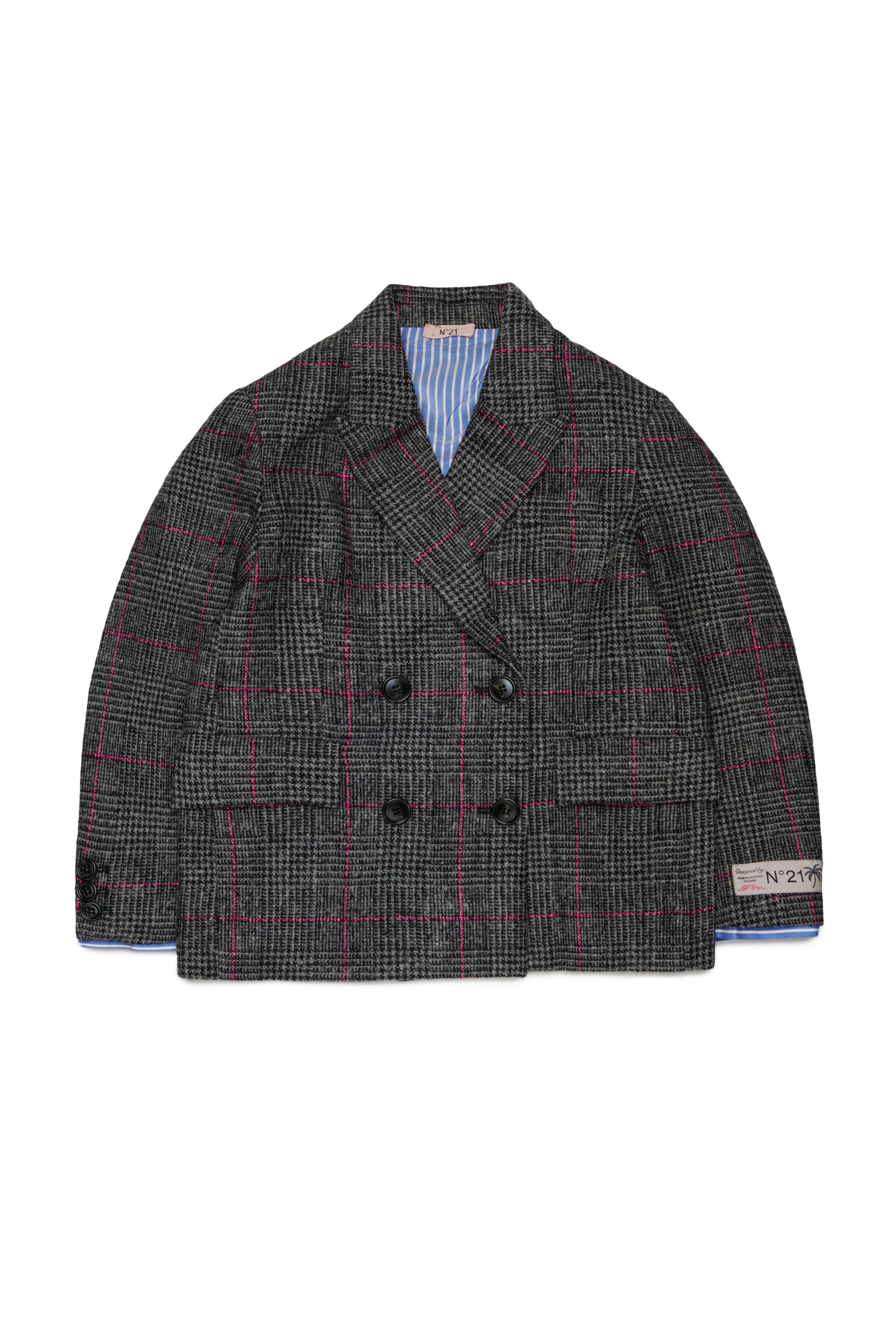 Blazer cruzado con logo