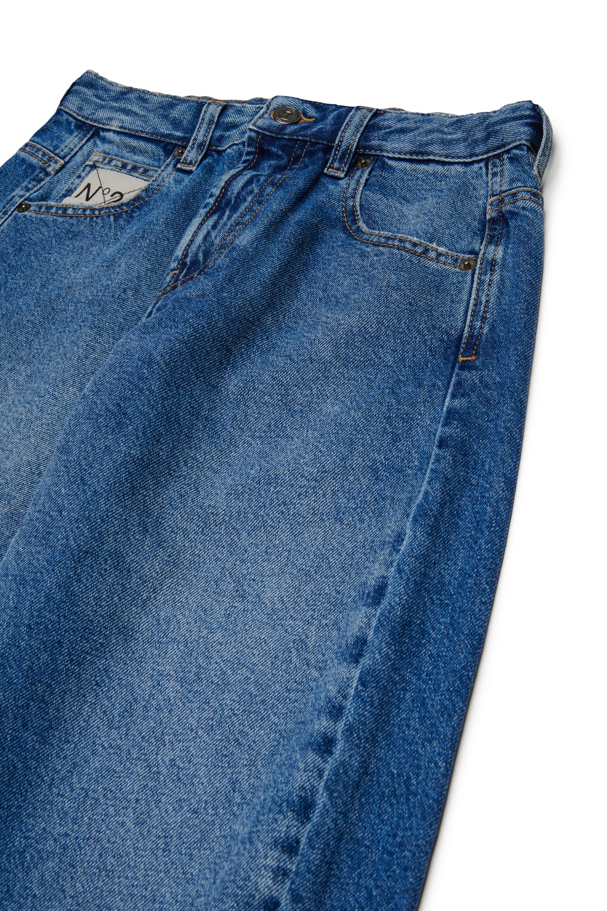 Flare-Jeans mit Logo