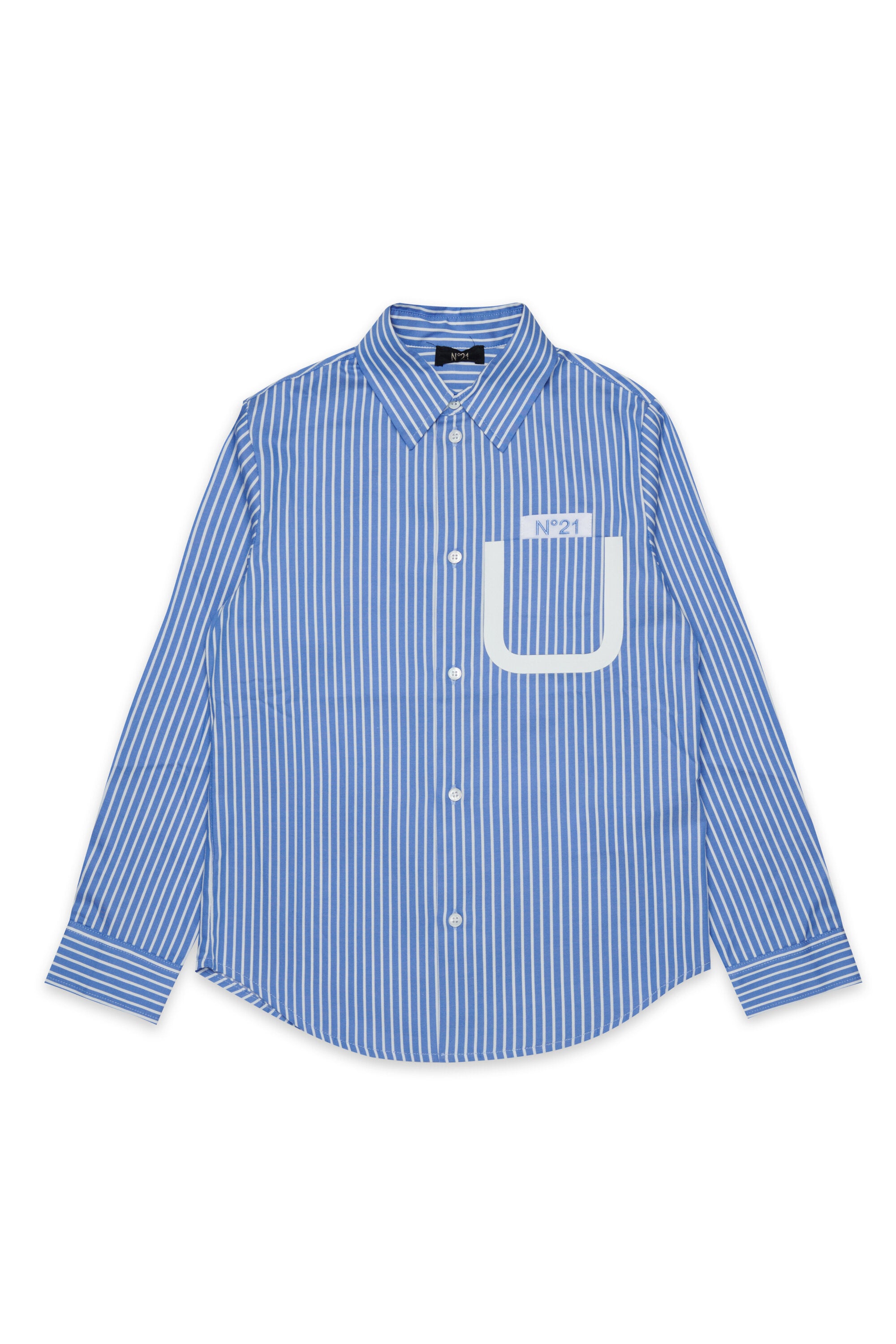 Camicia a righe con logo