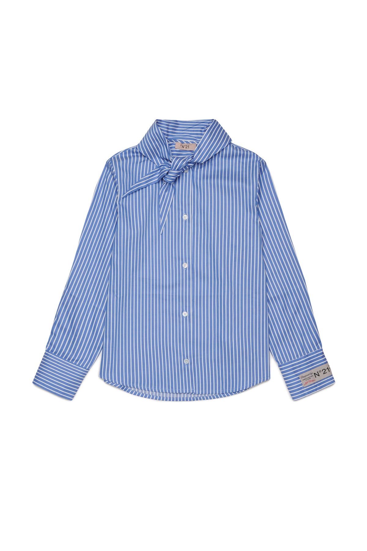 Camisa de rayas con lazo