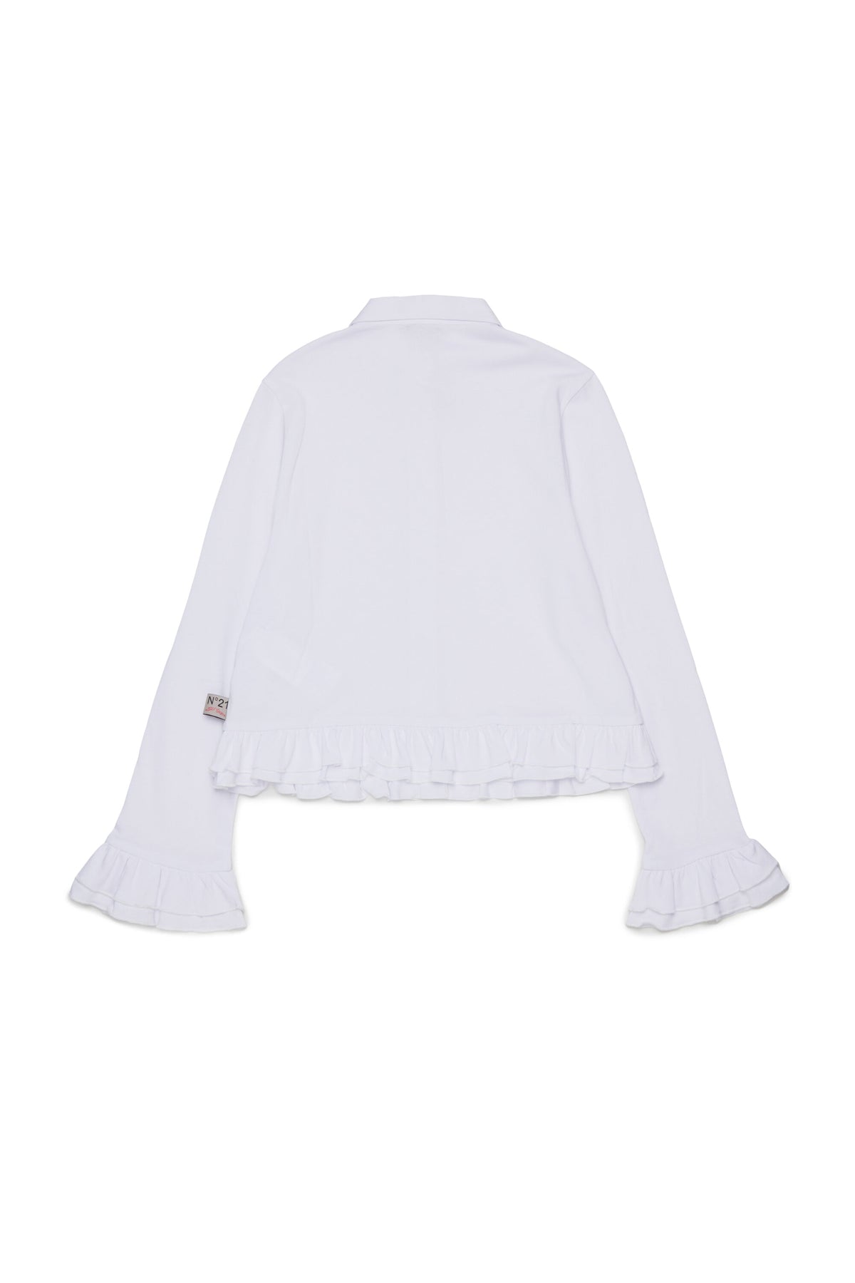 Chemise à manches longues avec volants