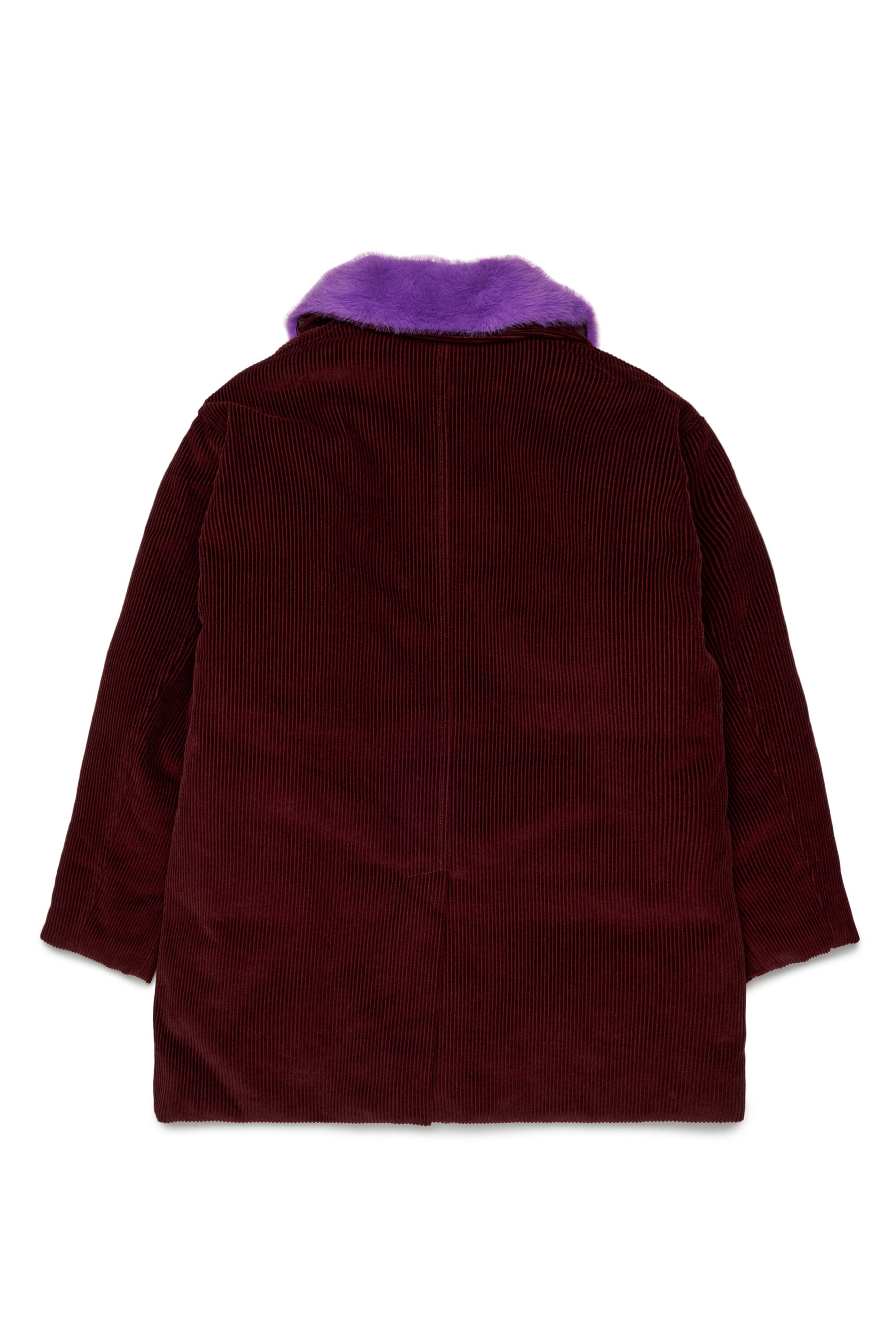 Veste avec col en fourrure et avec logo