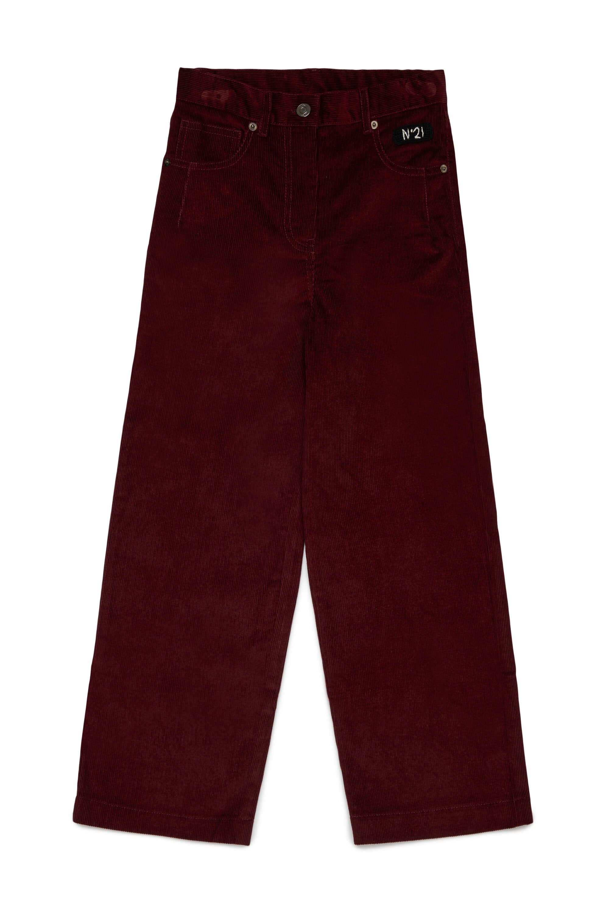 Pantalon en velours avec logo