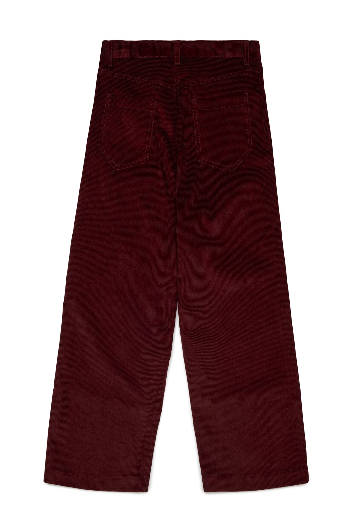 Corduroy pants with logo
