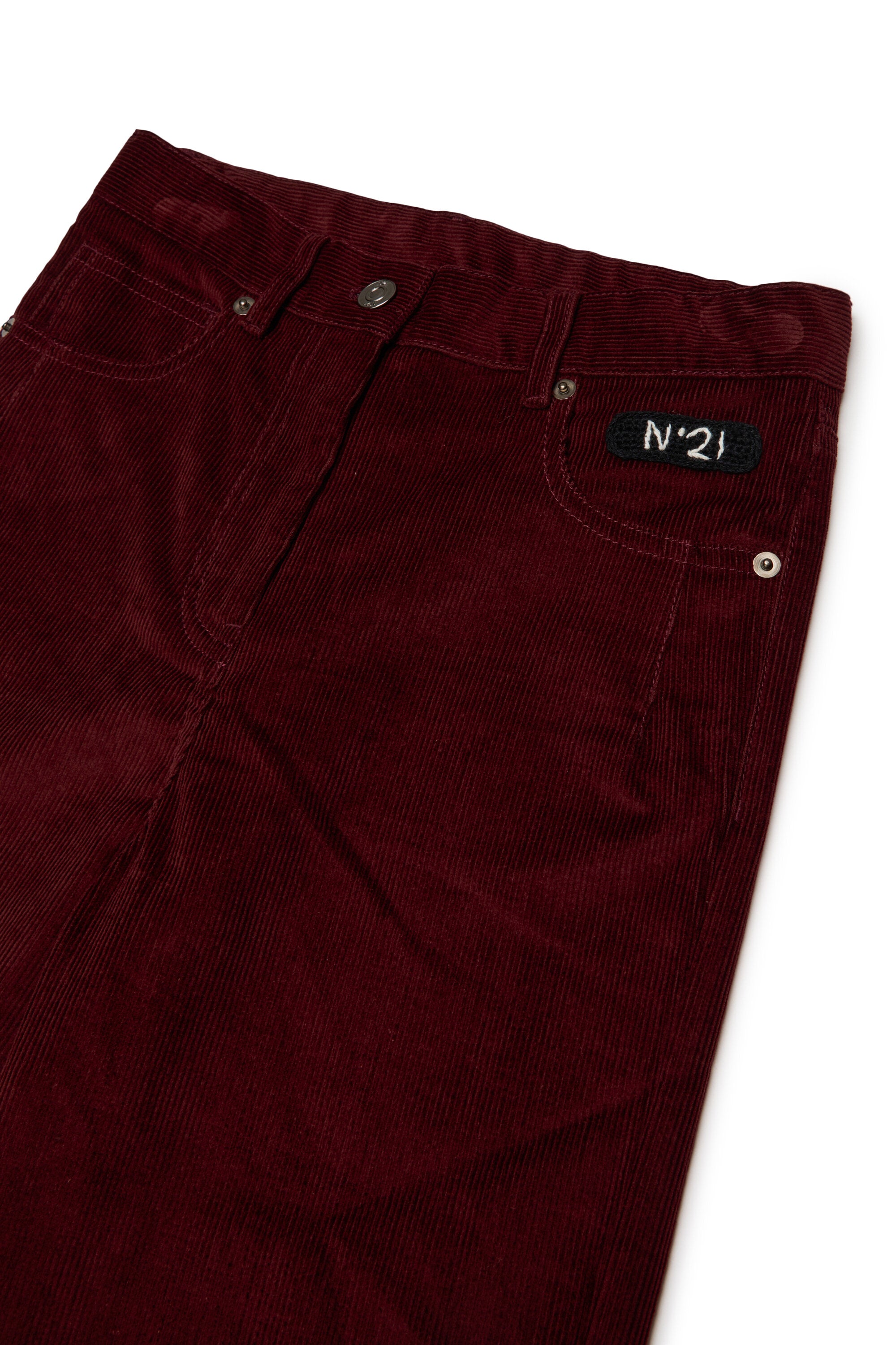 Pantalon en velours avec logo