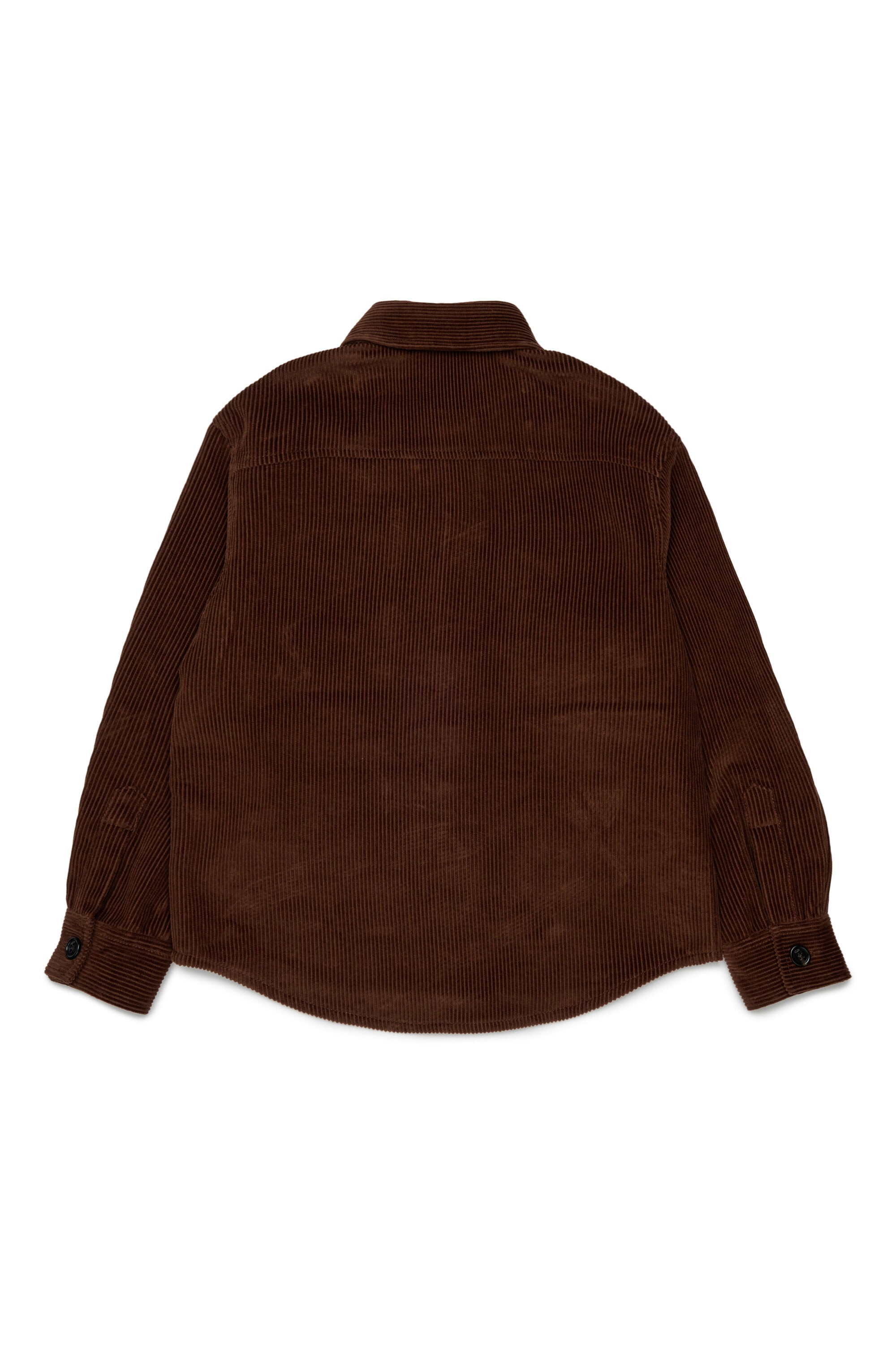 Camicia in velluto con logo