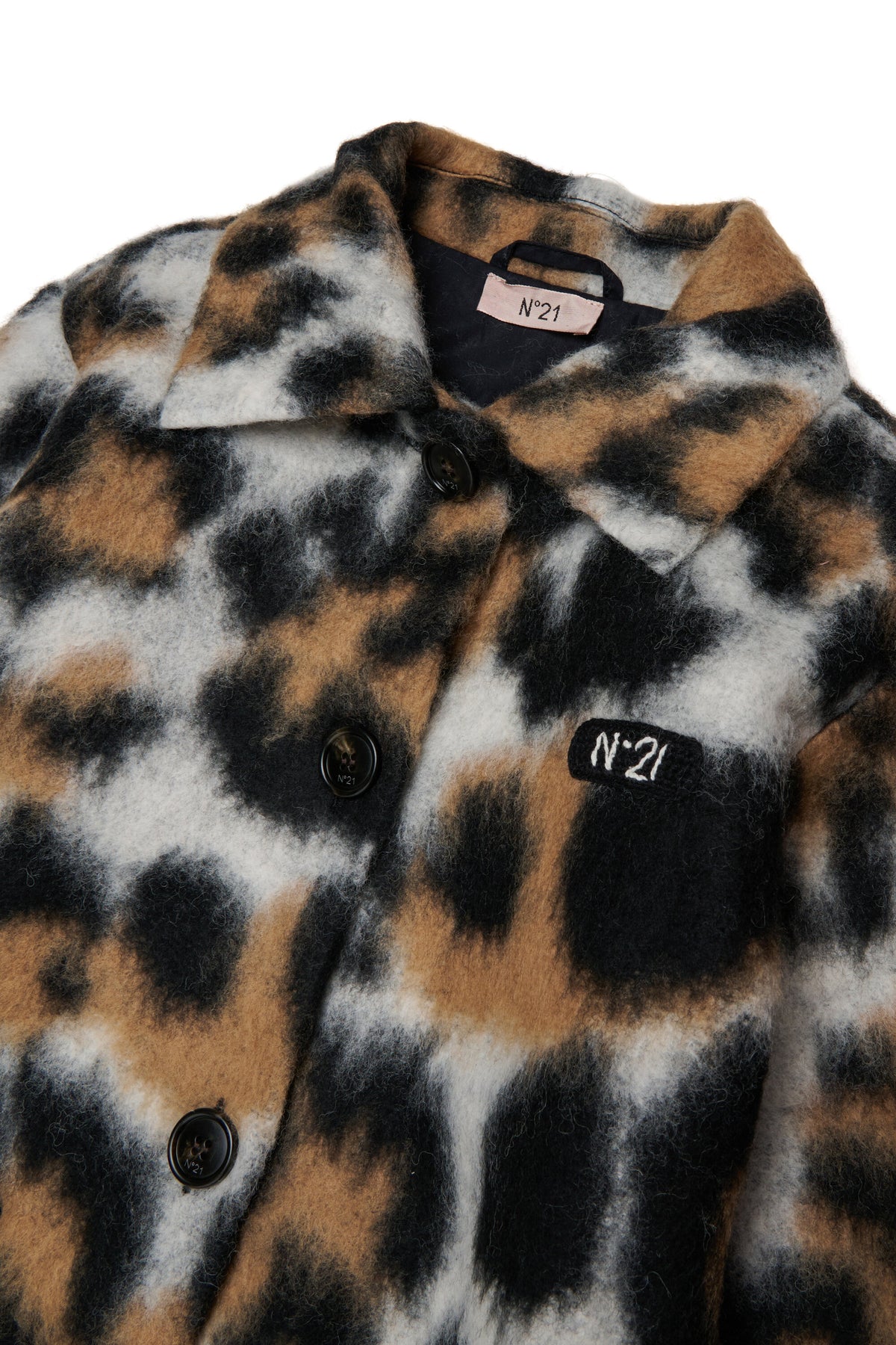 Cappotto animalier effetto pelliccia
