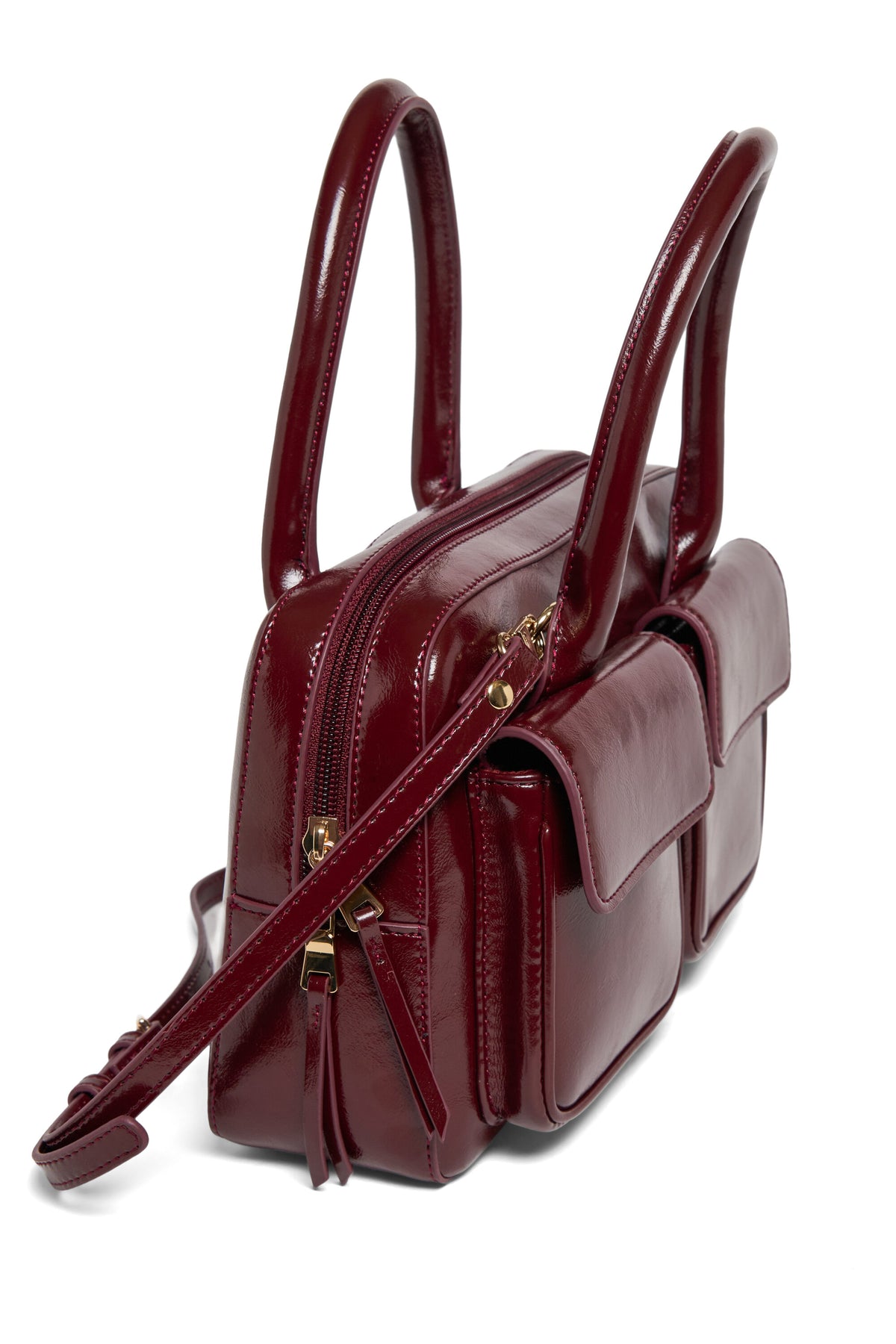 Bolso bandolera con doble bolsillo delantero