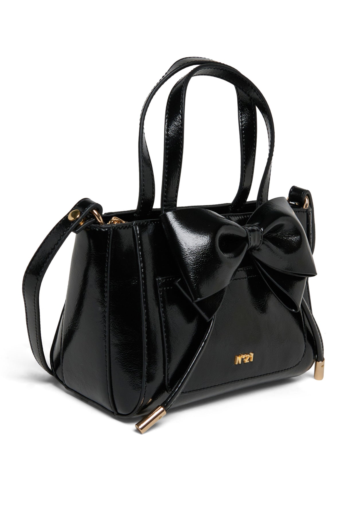 Borsa a tracolla con maxi fiocco