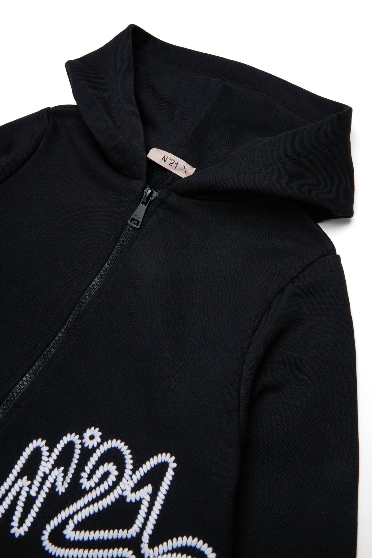 Zip-up sweatshirt with logo