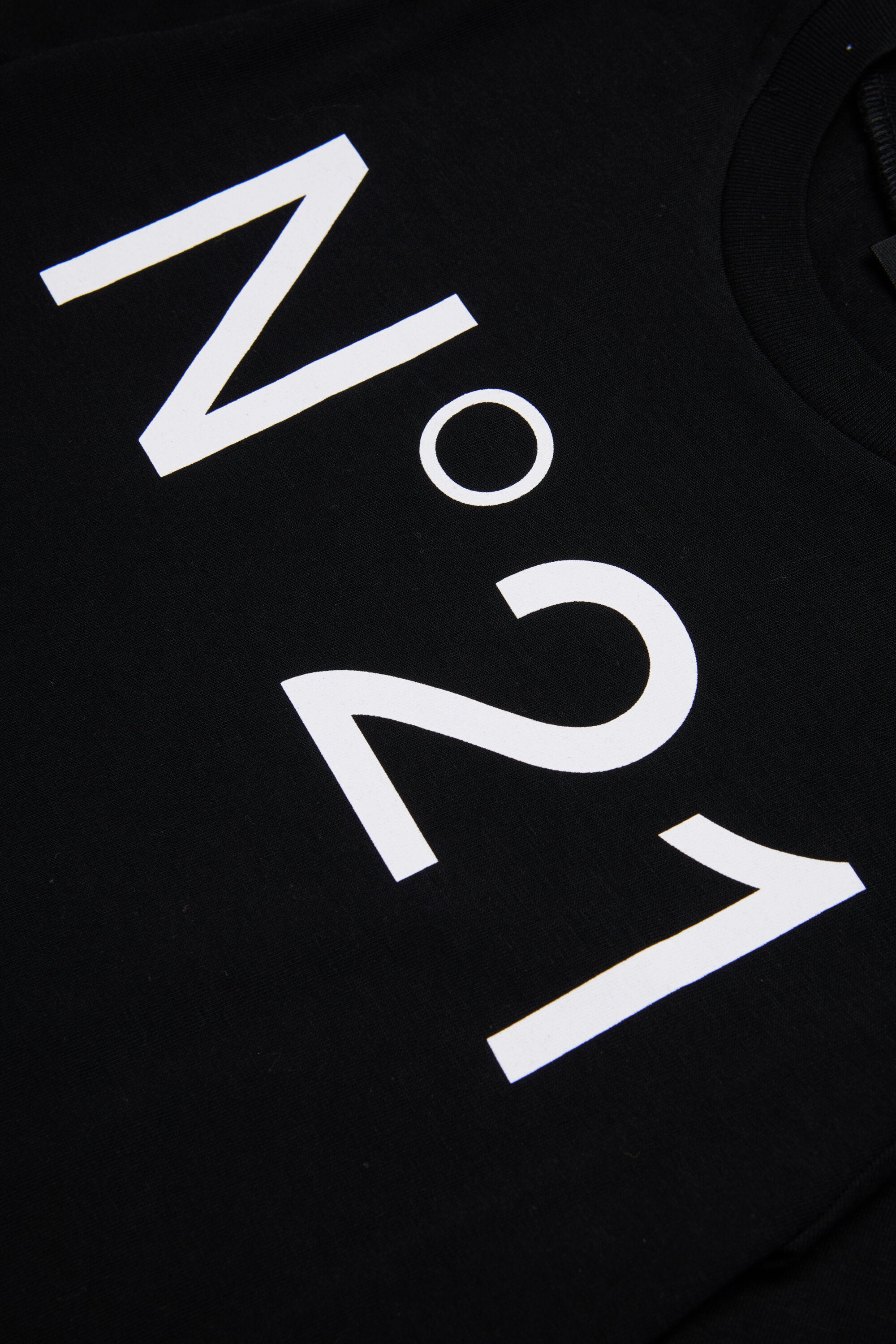 T-shirt in jersey con logo