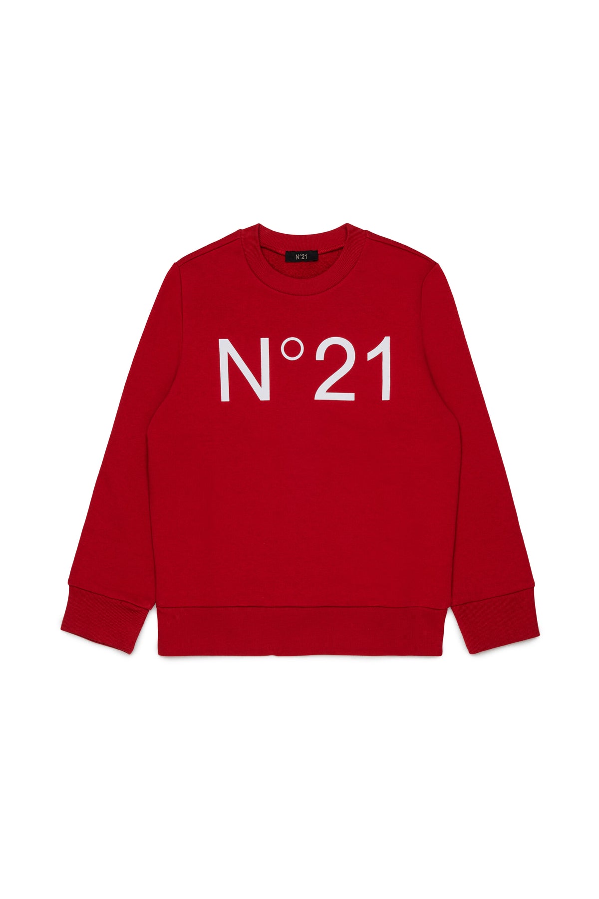 Felpa girocollo in cotone con logo