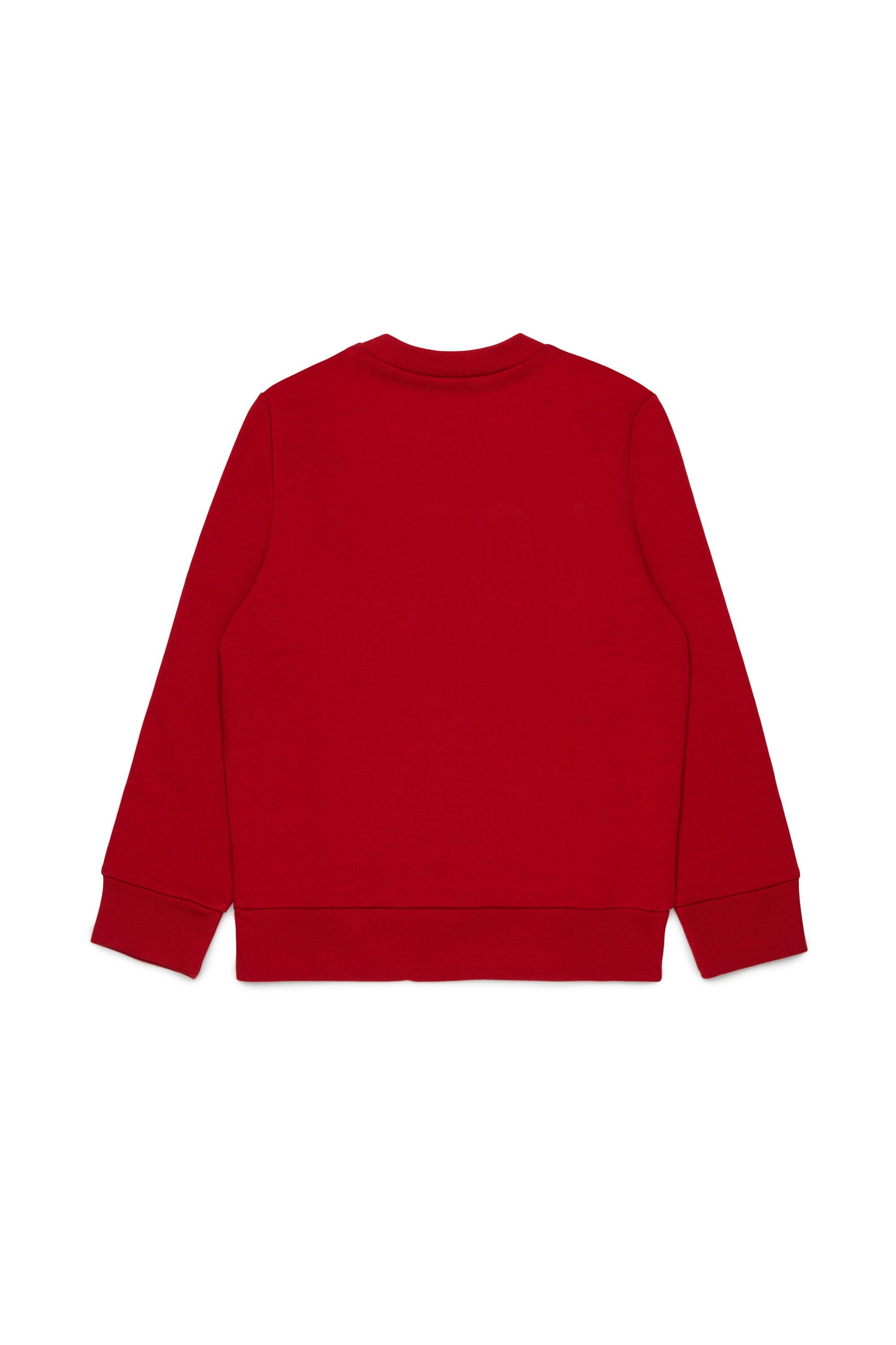 Cotton crew-neck sweatshirt with logo
