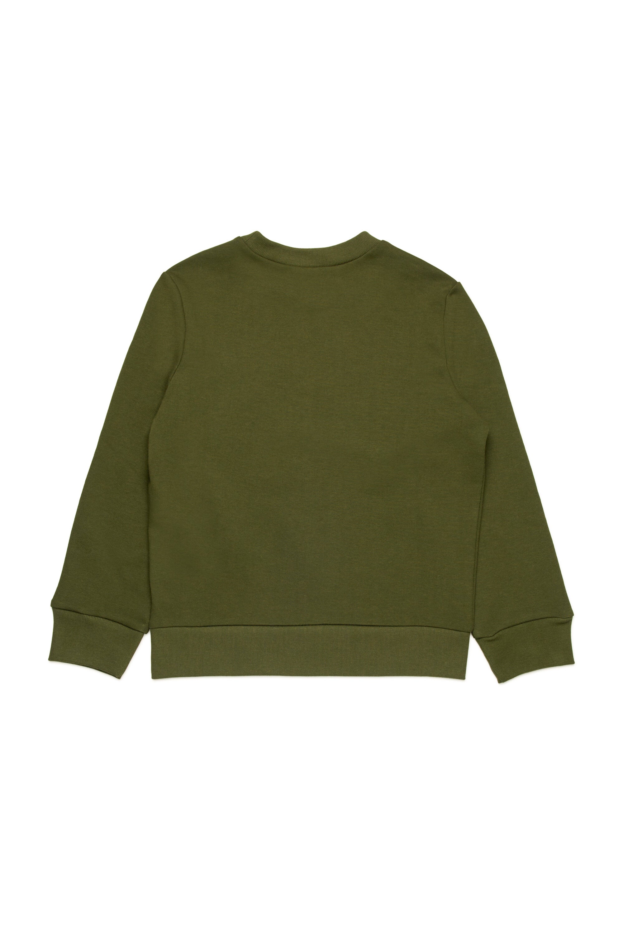 Felpa girocollo in cotone con logo