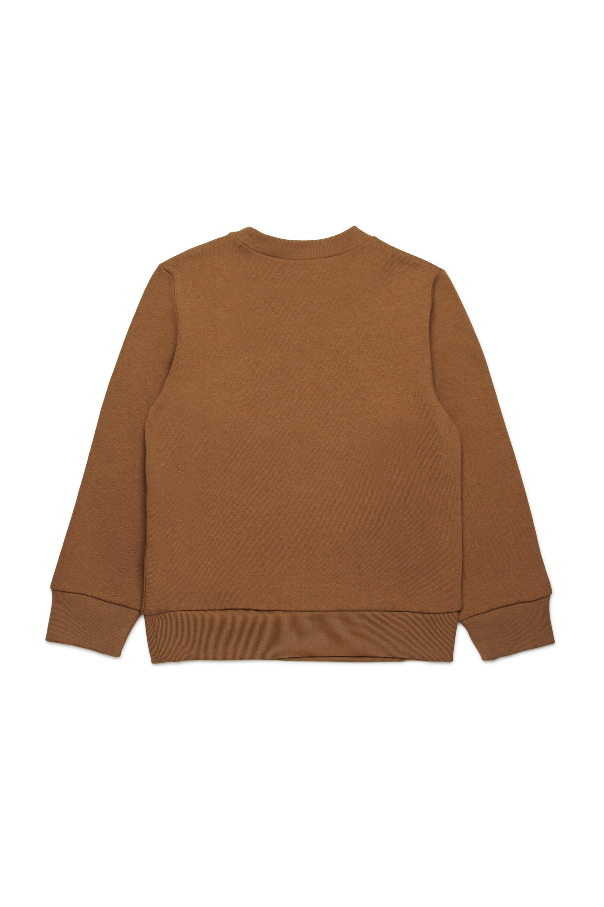 Felpa girocollo in cotone con logo