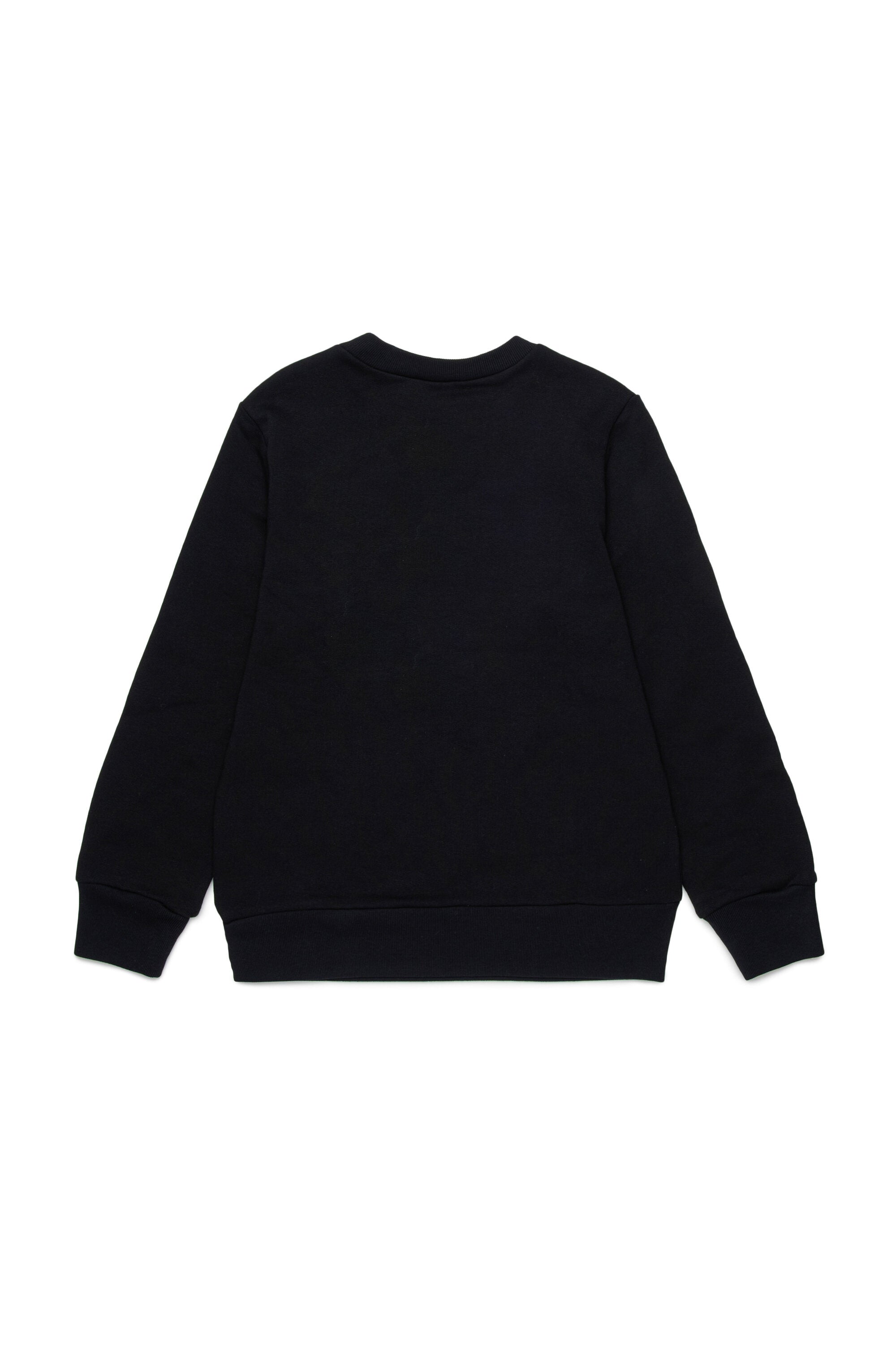 Felpa girocollo in cotone con logo