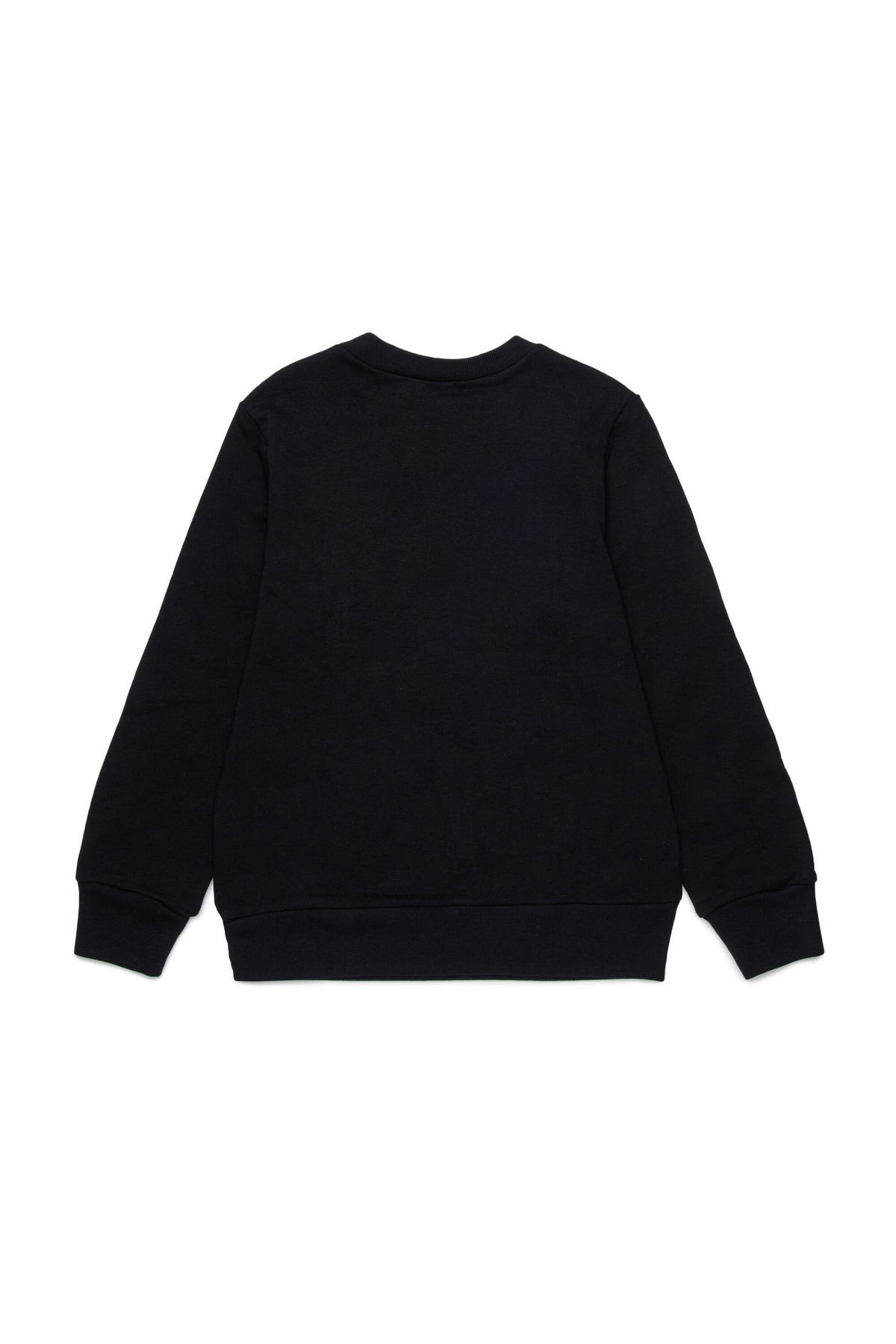 Cotton crew-neck sweatshirt with logo
