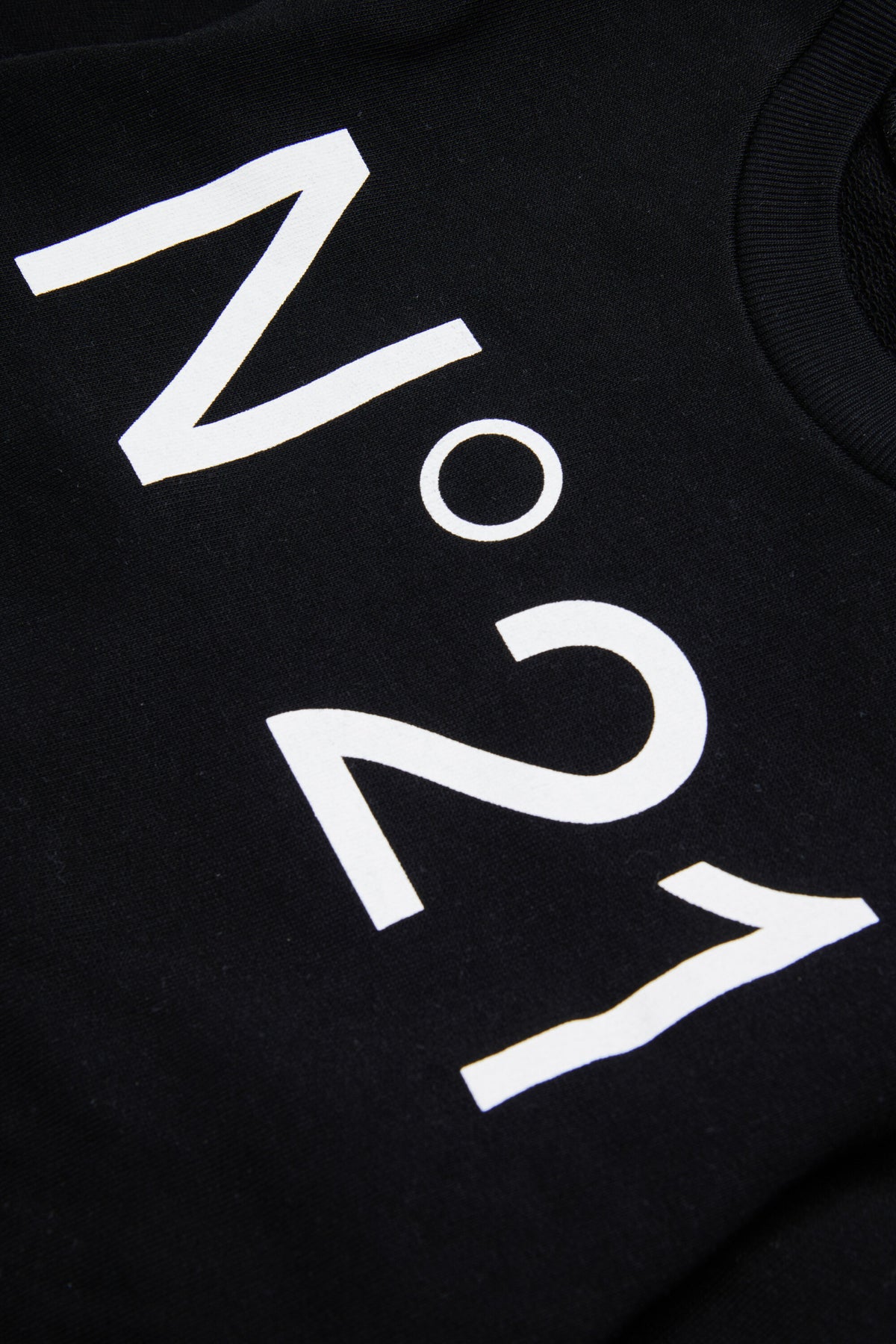 Felpa girocollo in cotone con logo