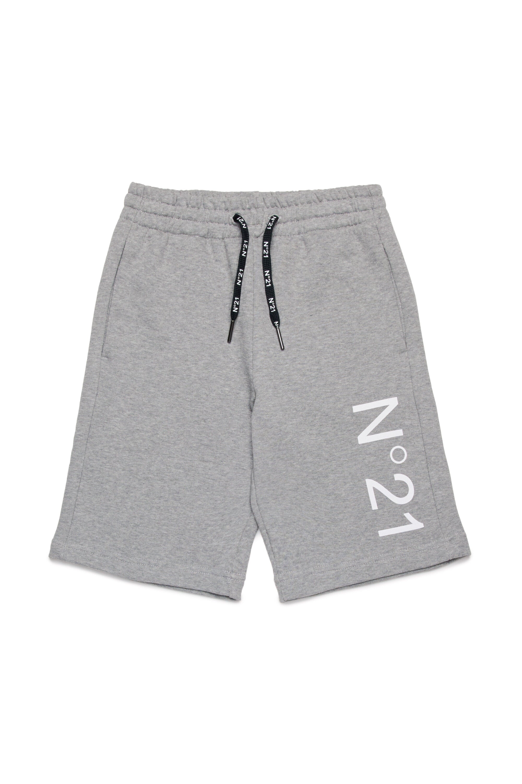 Fleece shorts with logo