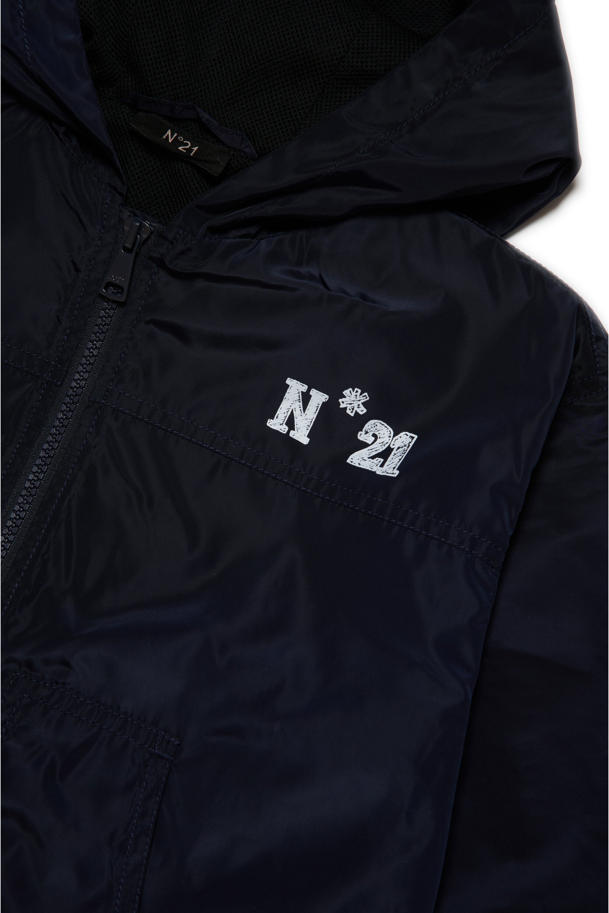 Windbreaker jacket with logo N°21 Milano