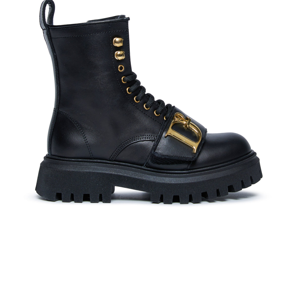 DSQUARED2 Statement lace-up boots with logo | BRAVE KID
