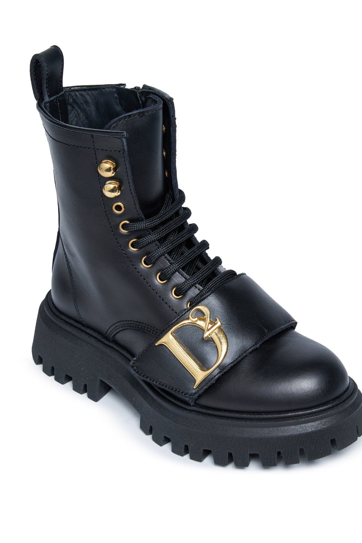 Botines con cordones y logotipo