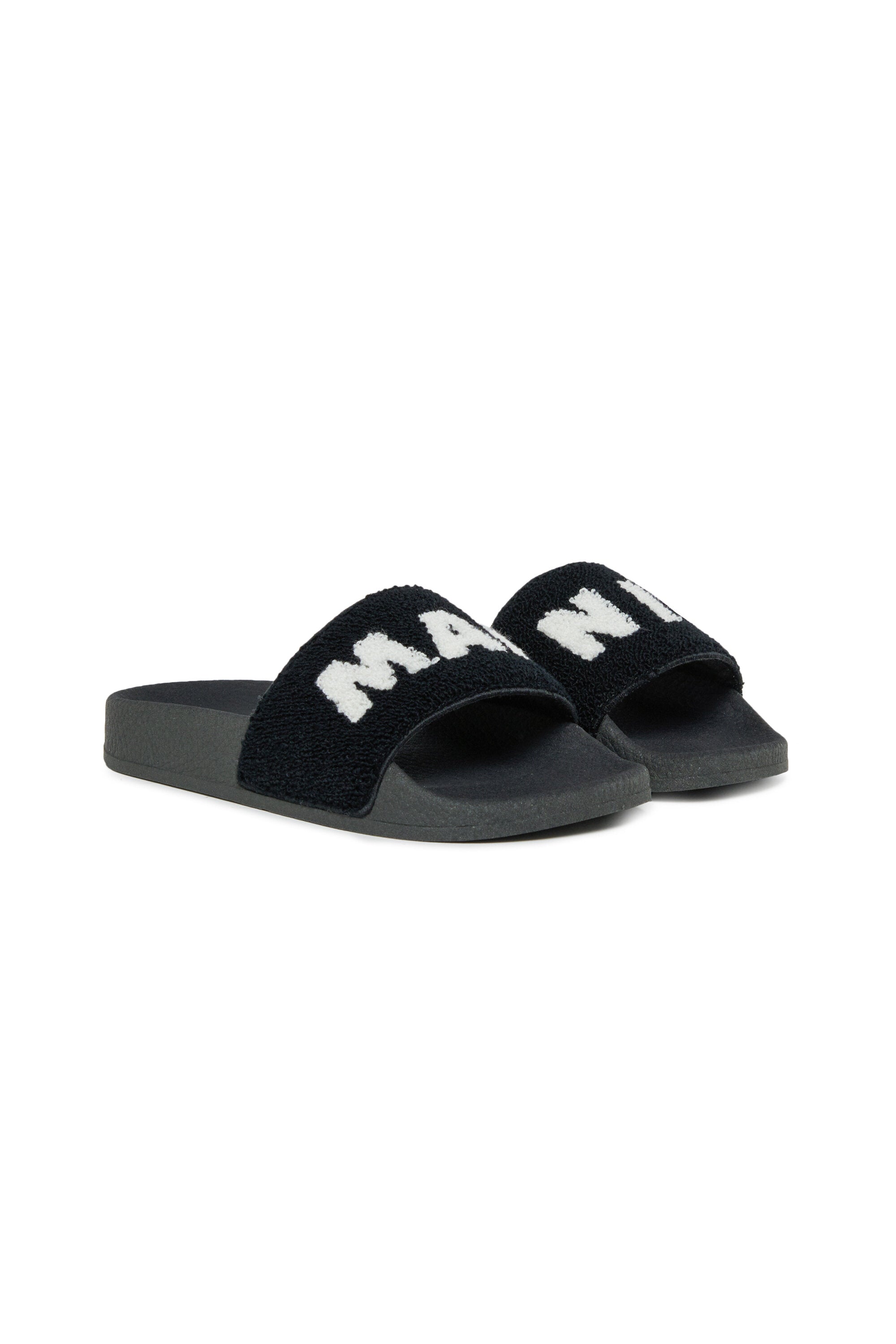 Chaussons en éponge avec logo maxi