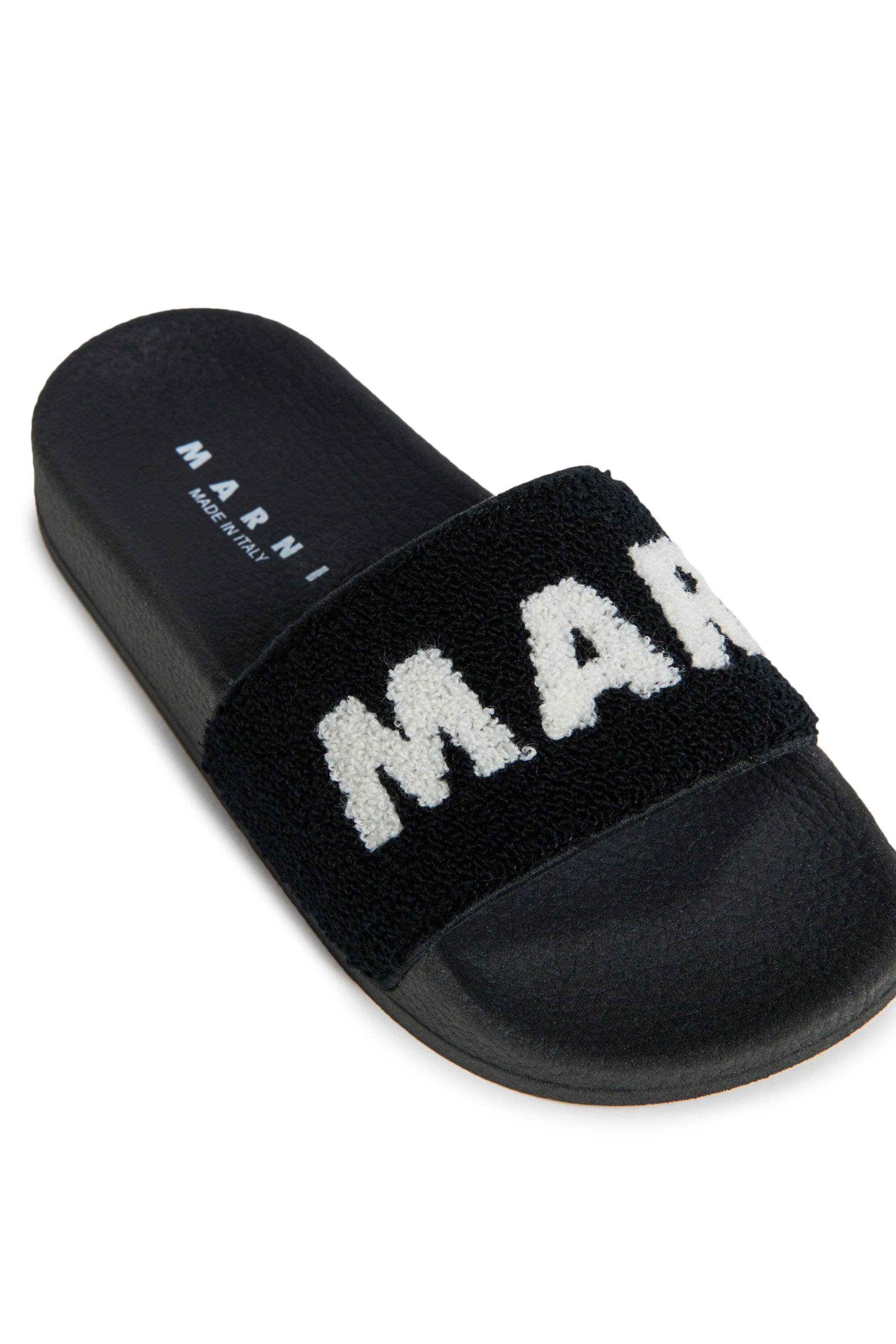 Chaussons en éponge avec logo maxi
