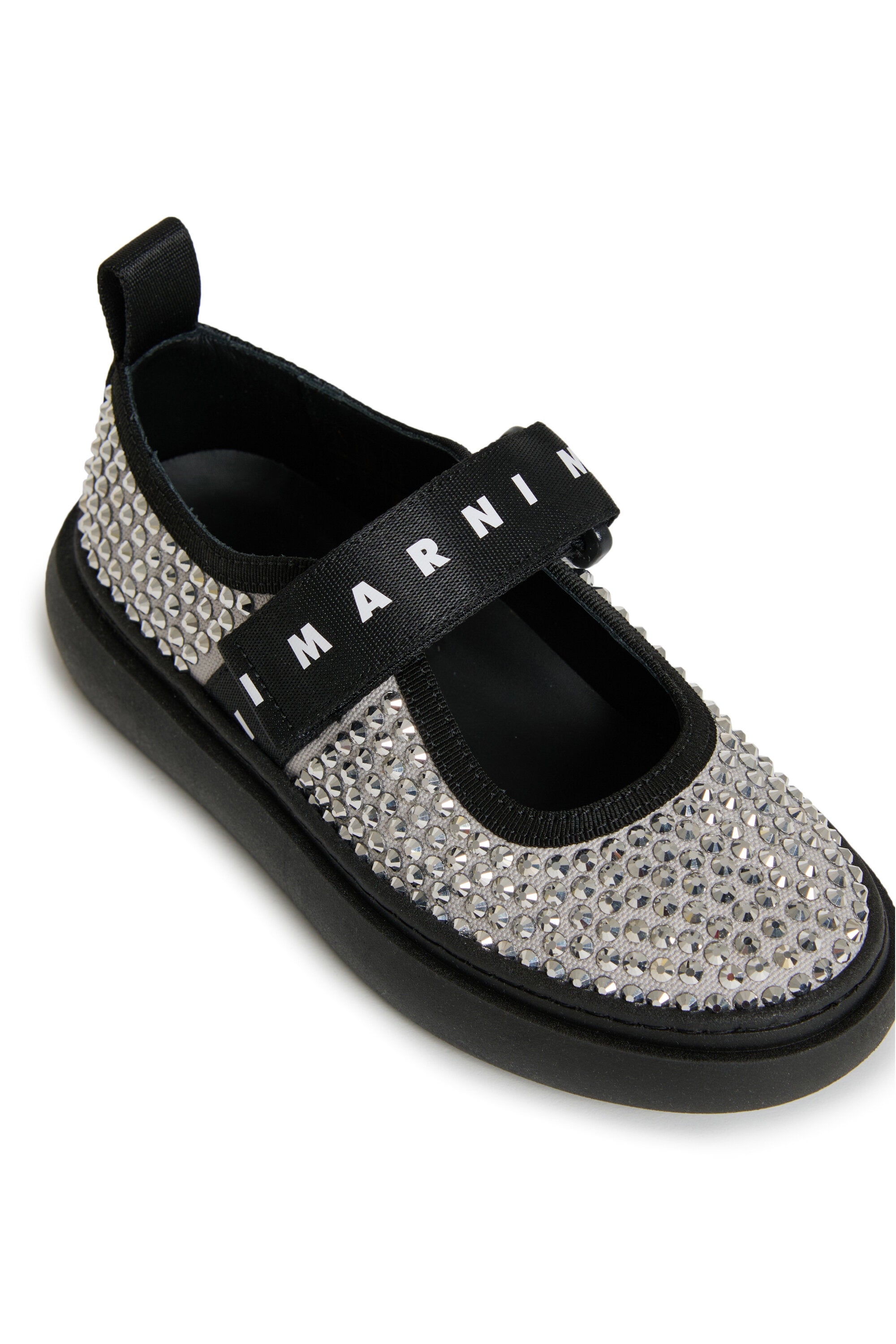 Sneakers Mary Jane con strass