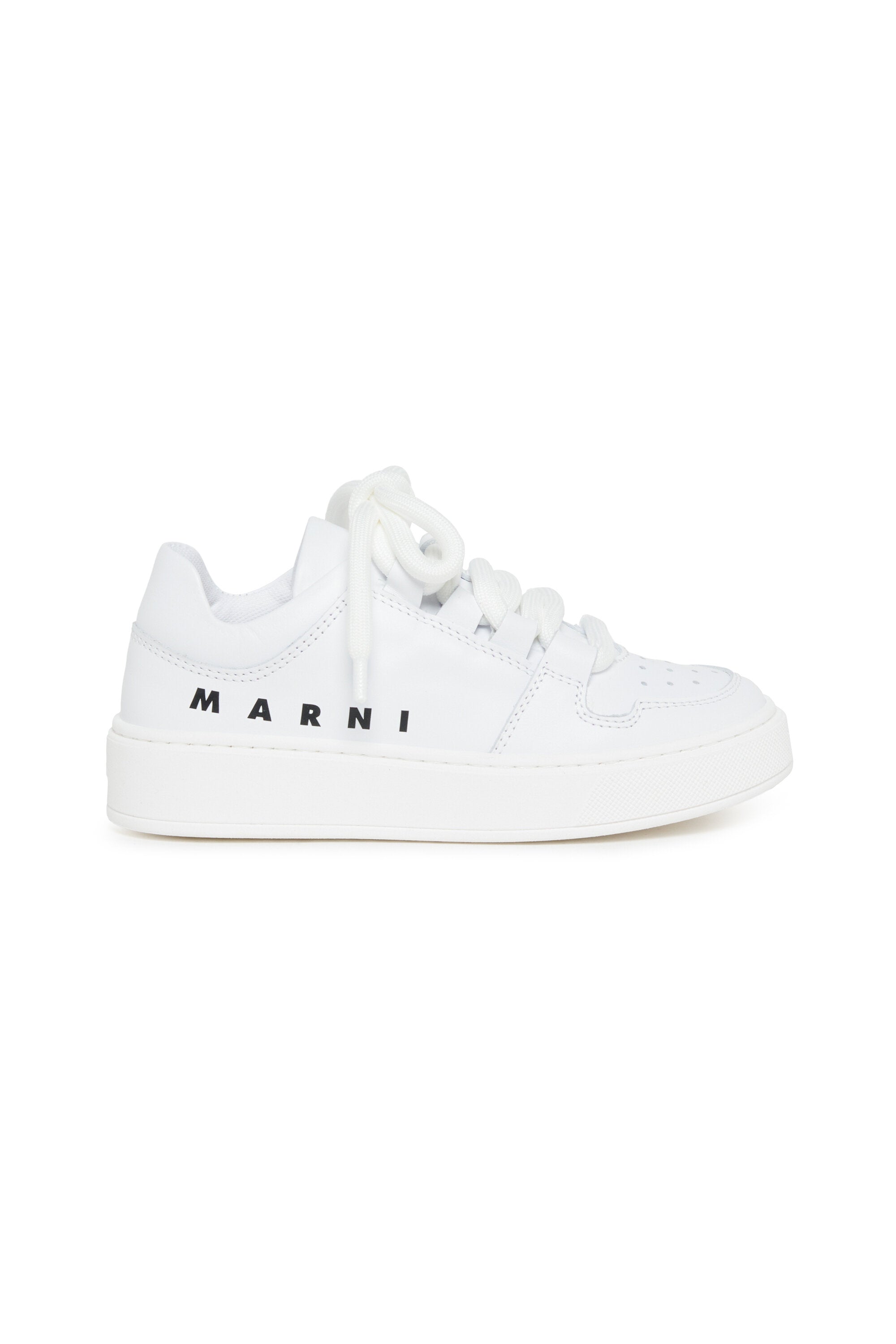 Baskets basses en cuir avec logo