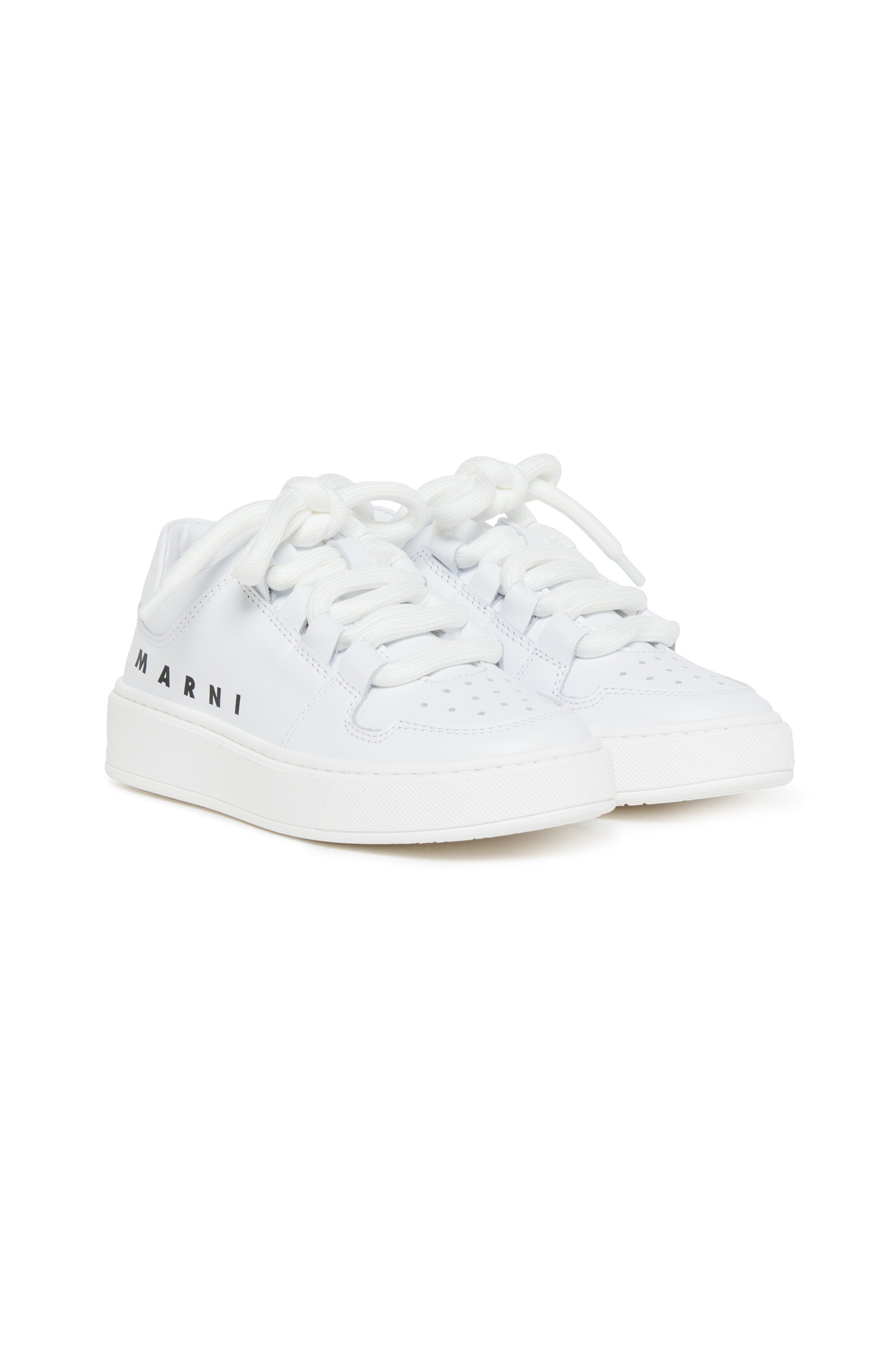Sneakers basse in pelle con logo