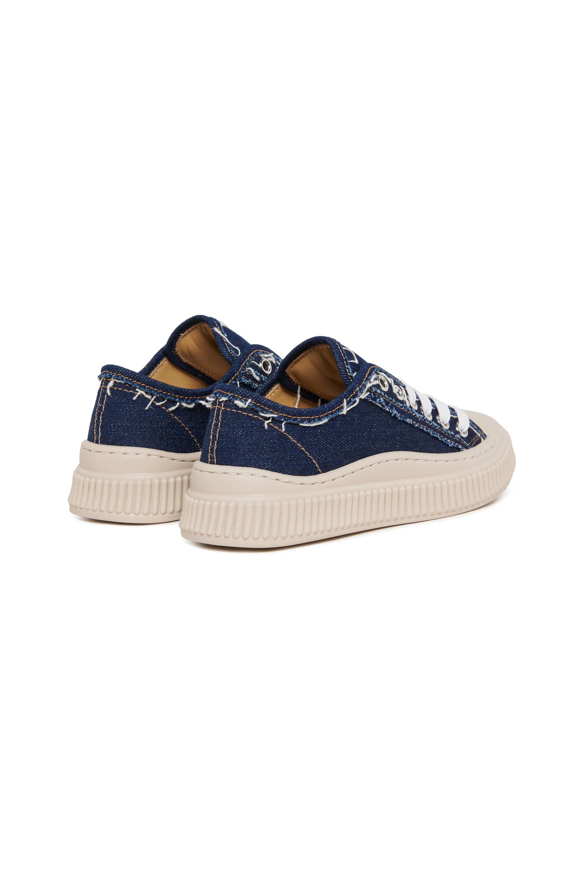 Sneakers basse Pablo in denim con patch
