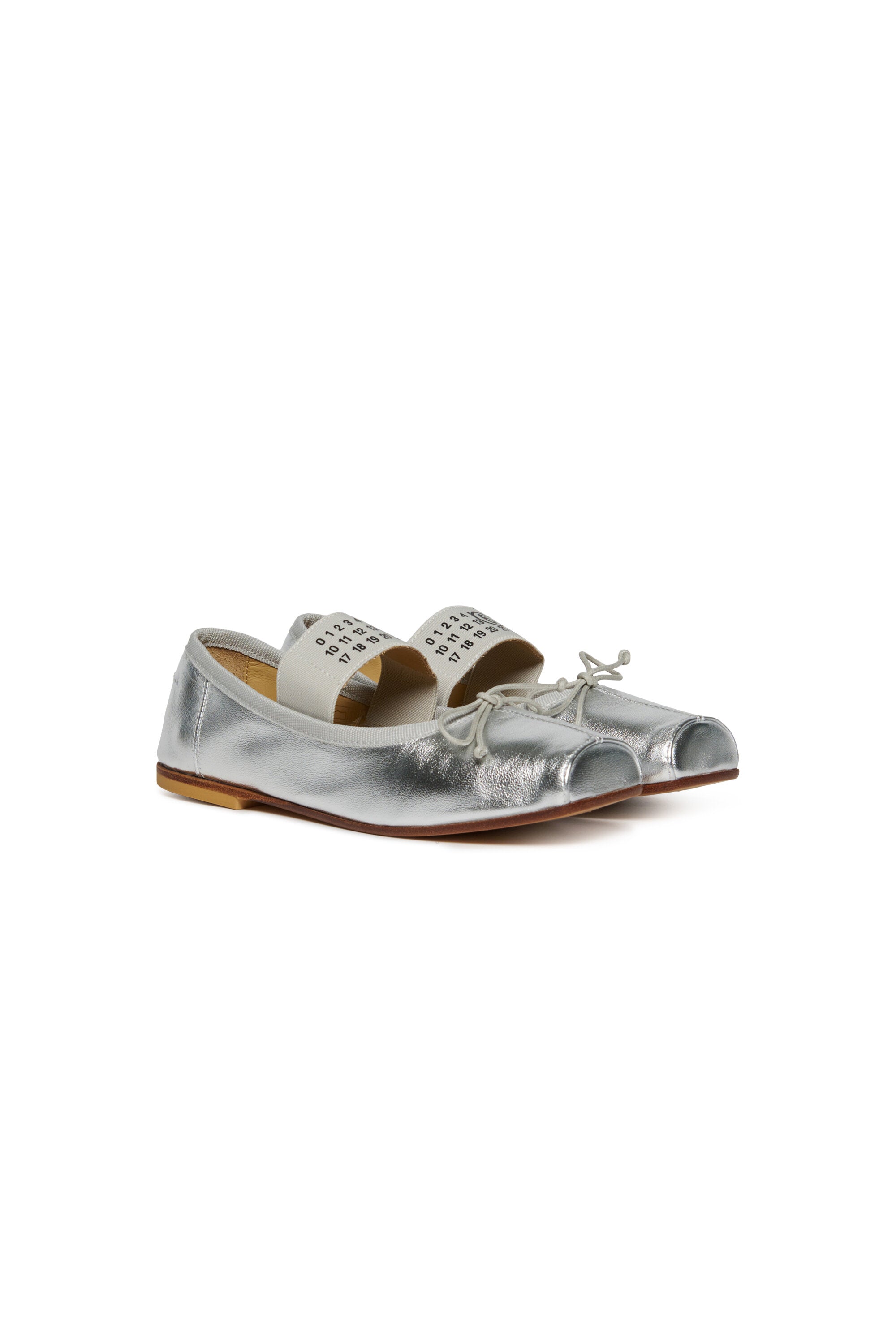 Ballettschuhe aus Leder mit quadratischen Zehen