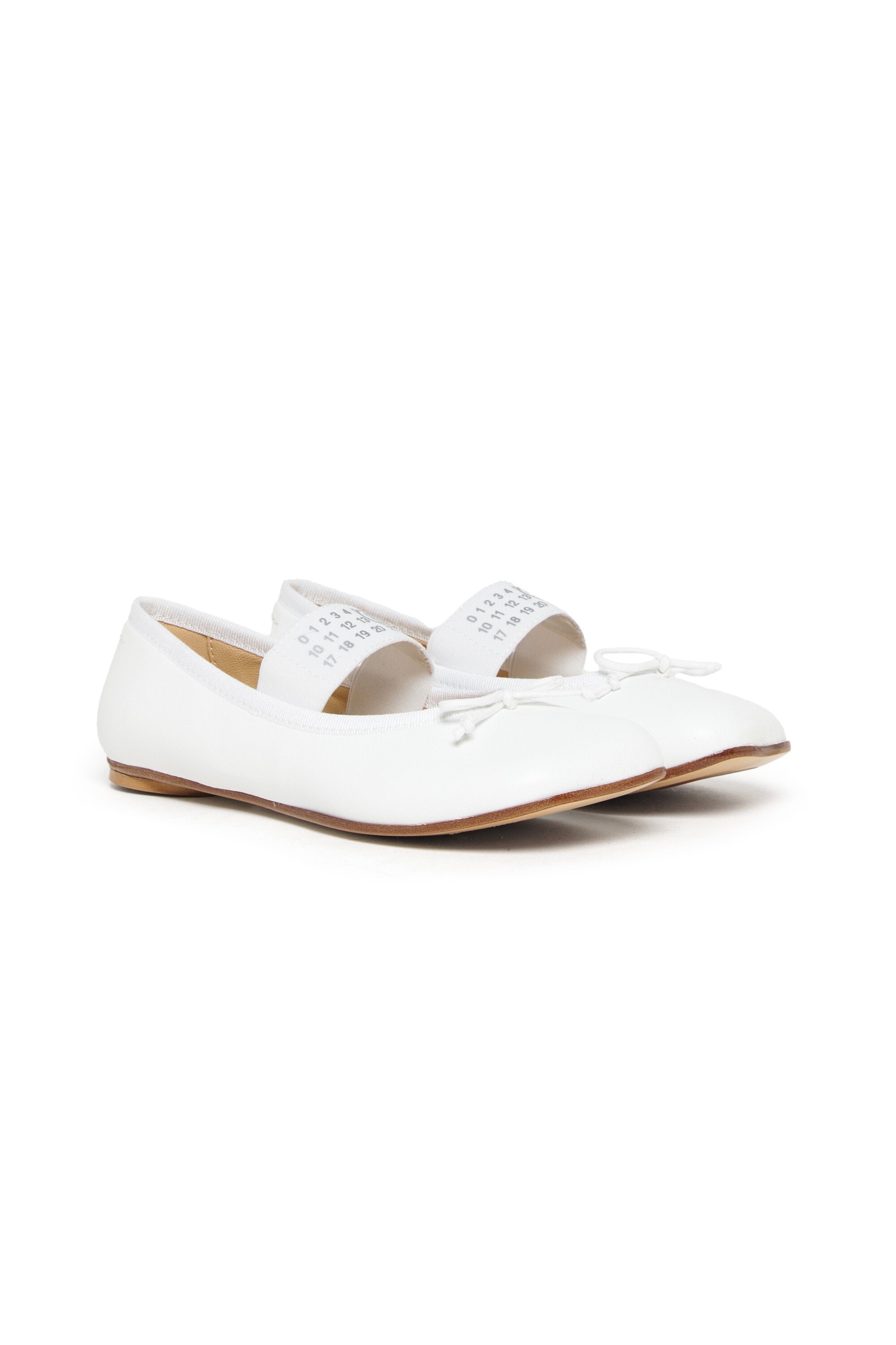 Ballettschuhe aus Leder mit Numeric logo