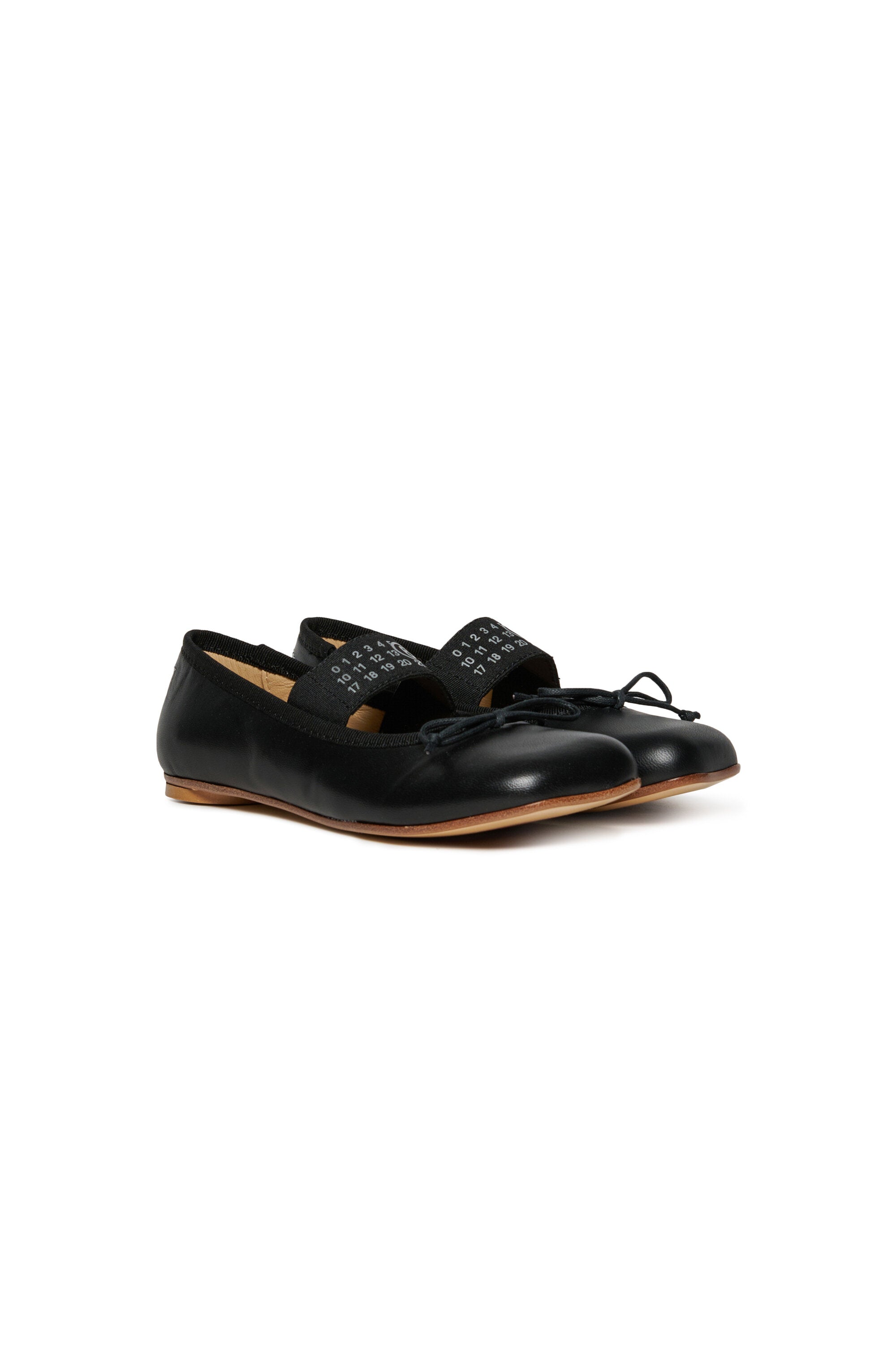Ballettschuhe aus Leder mit Numeric logo