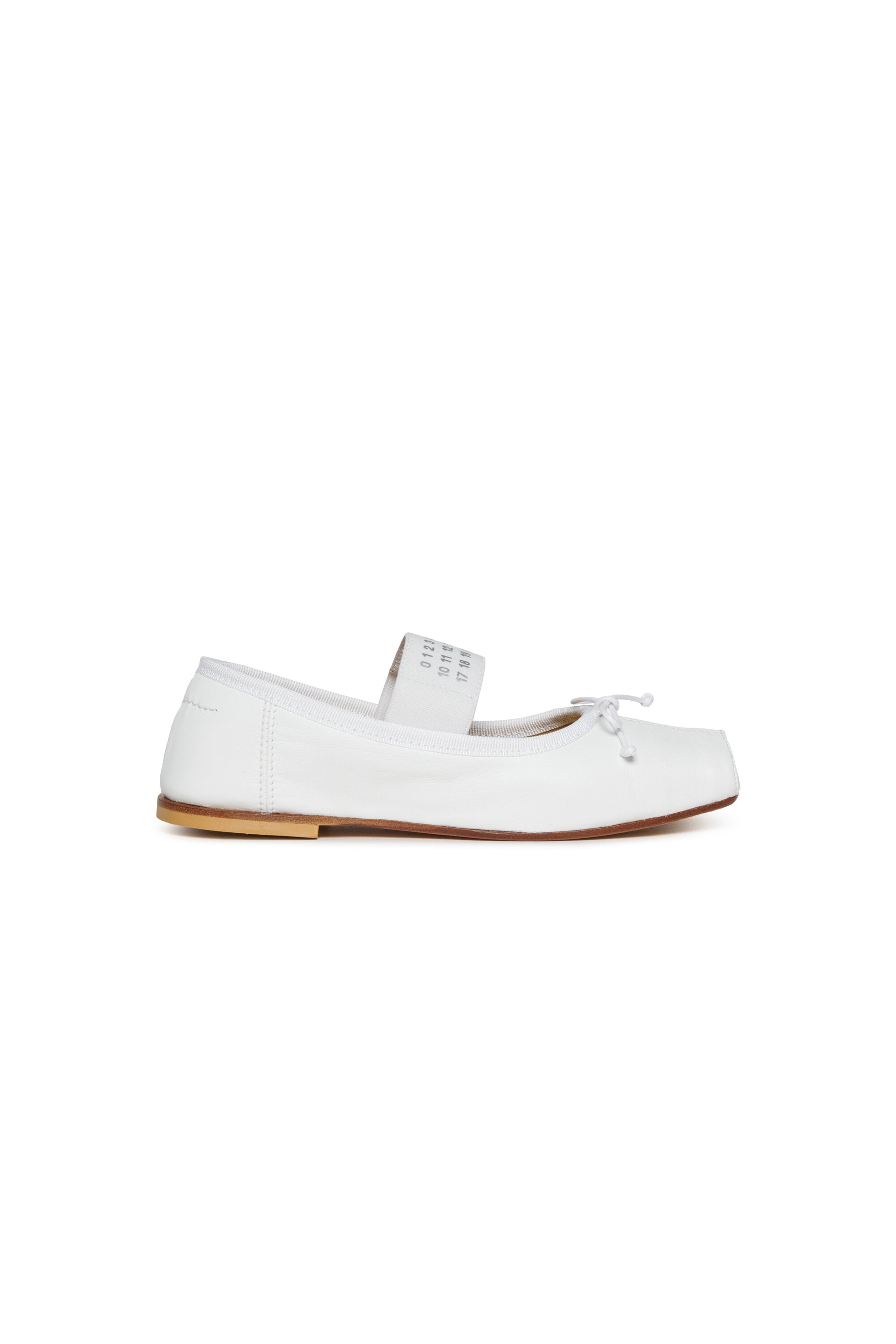 Ballerine classiche in pelle con Numeric logo