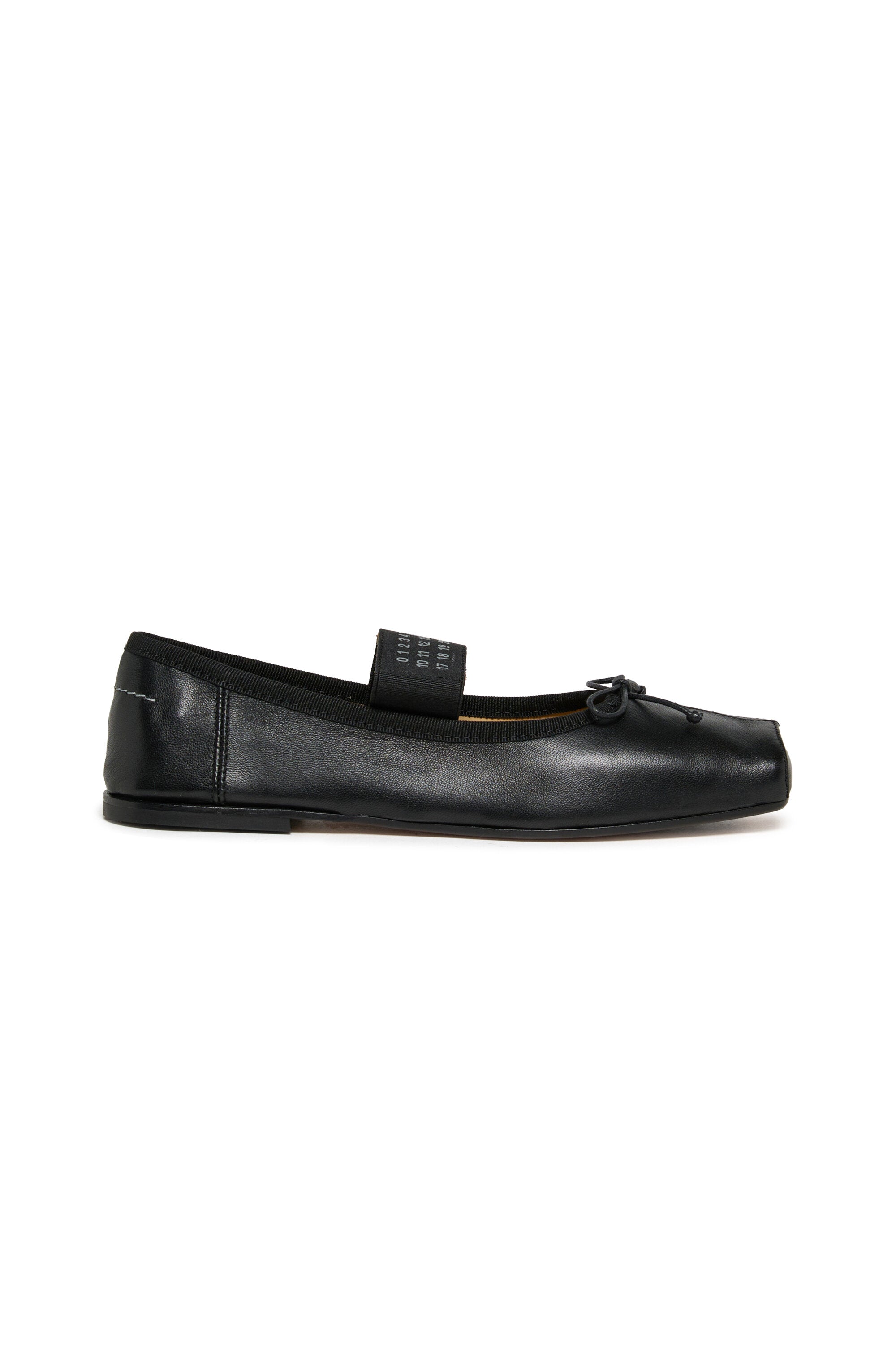 Ballerine classiche in pelle con Numeric logo