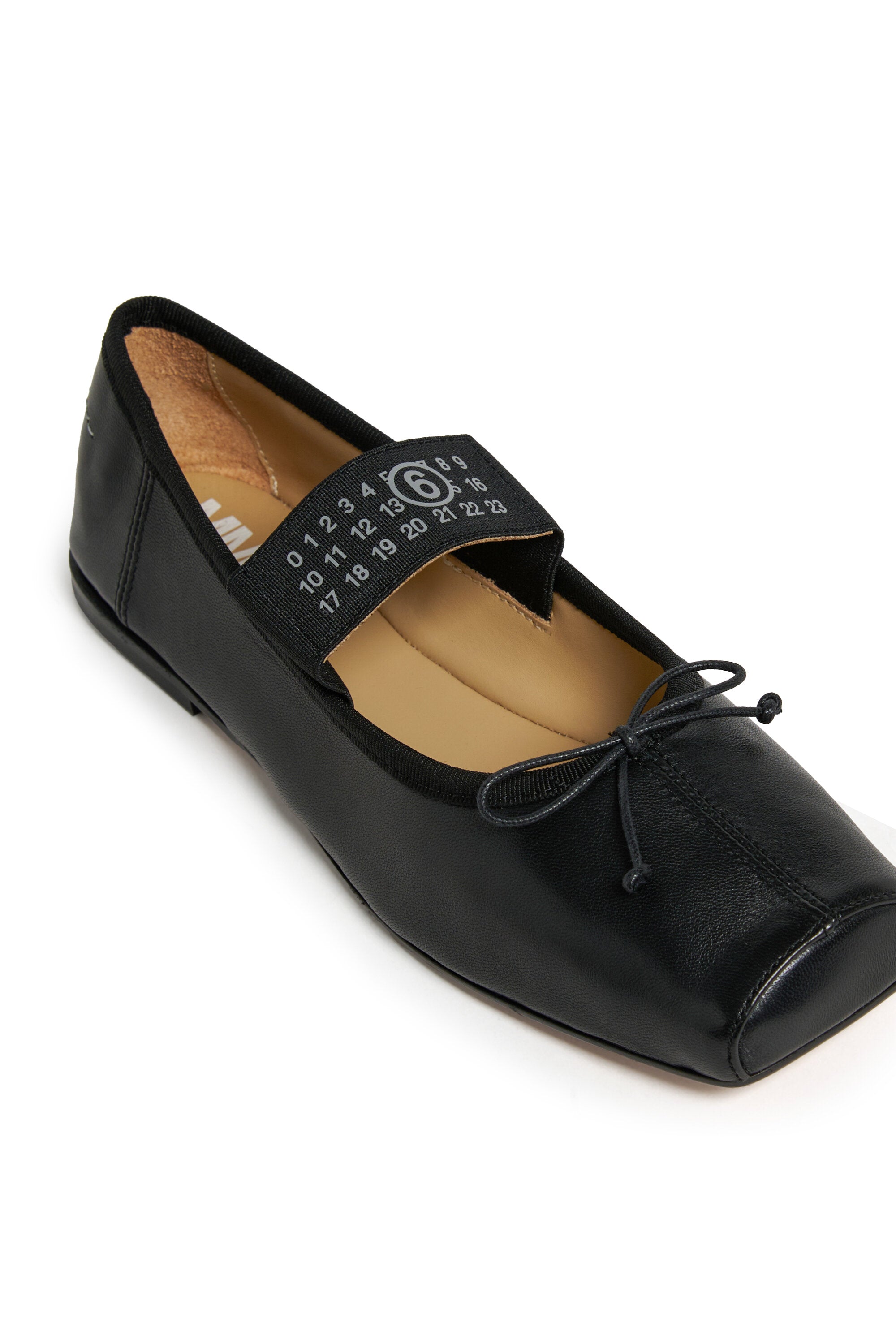 Ballerine classiche in pelle con Numeric logo