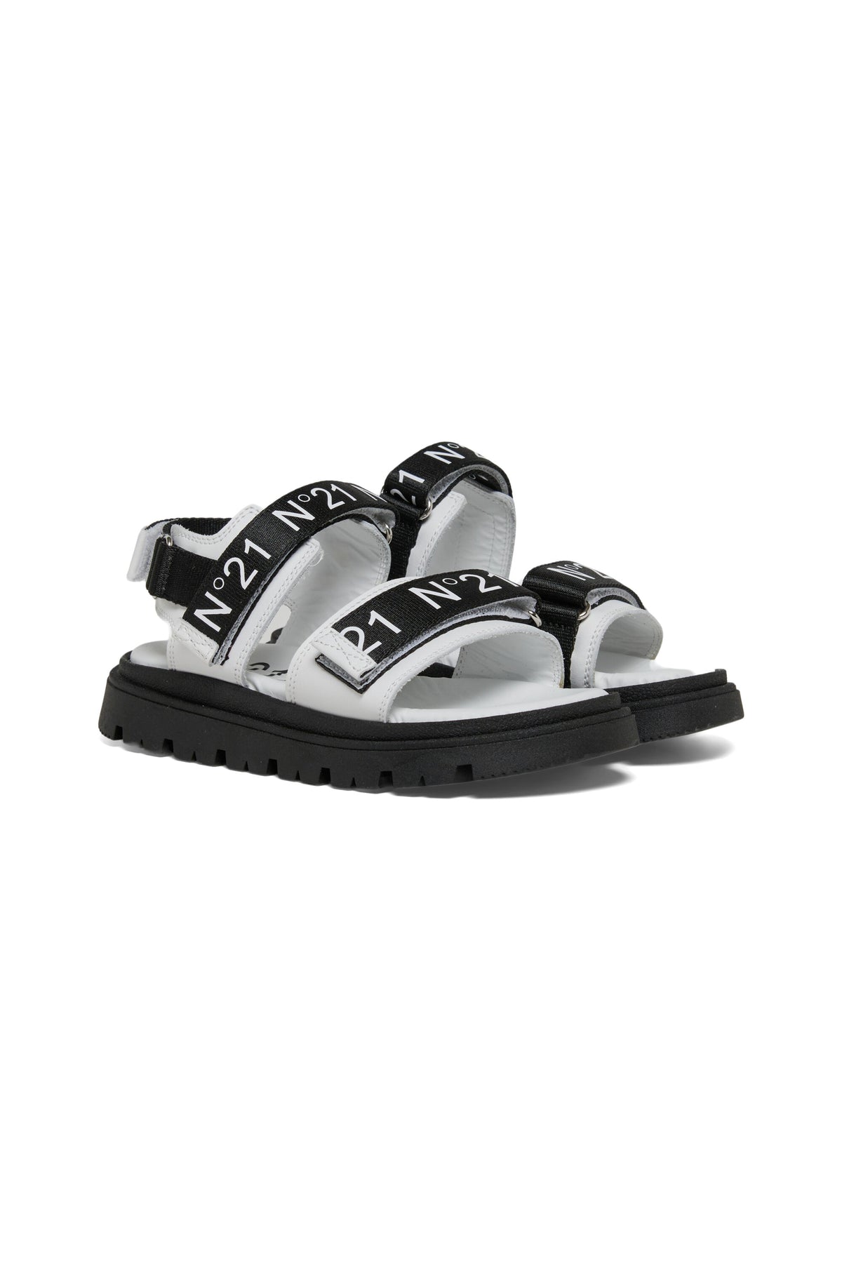 Sandalias de plataforma con correas con logotipo