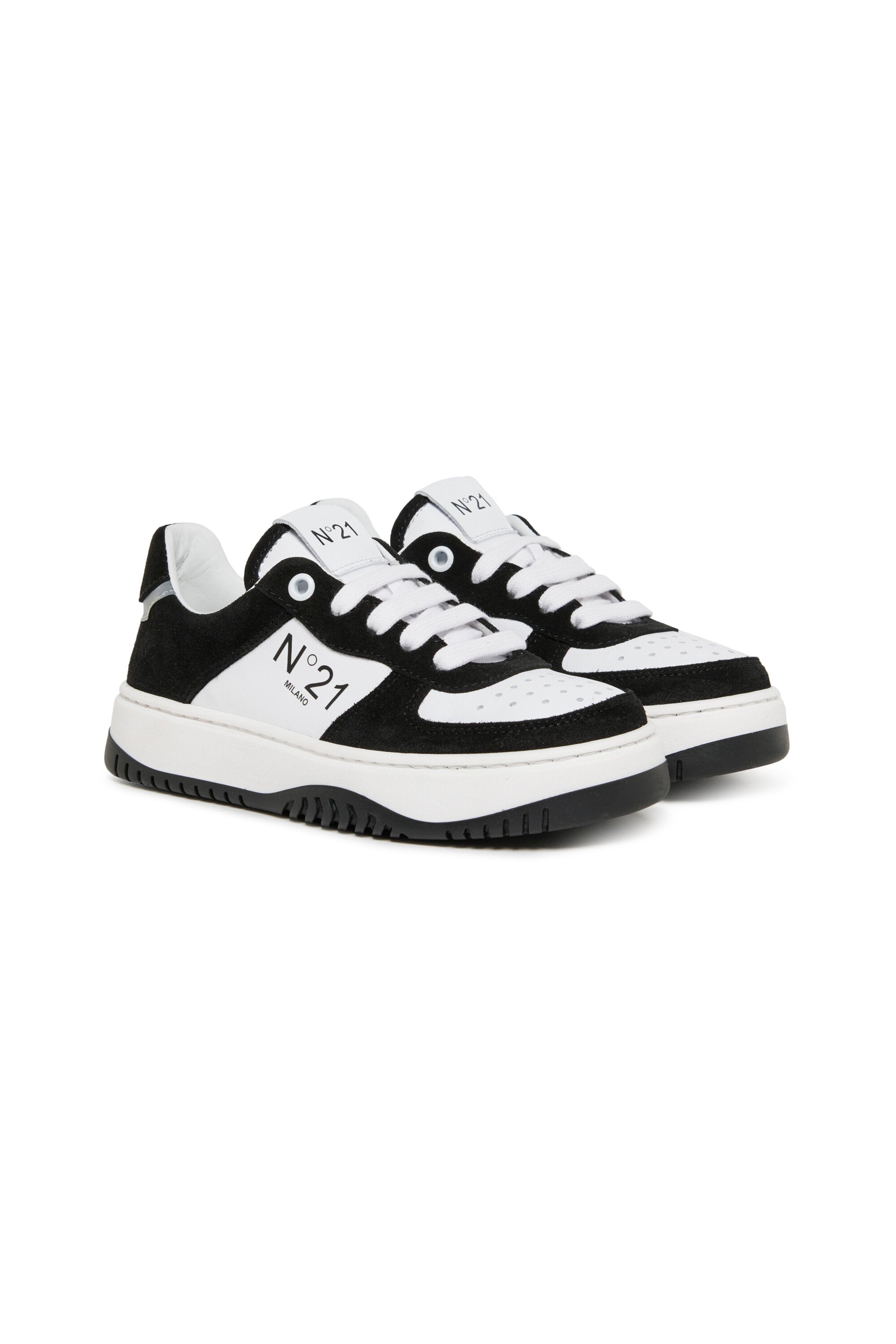 Sneakers basse in pelle con logo