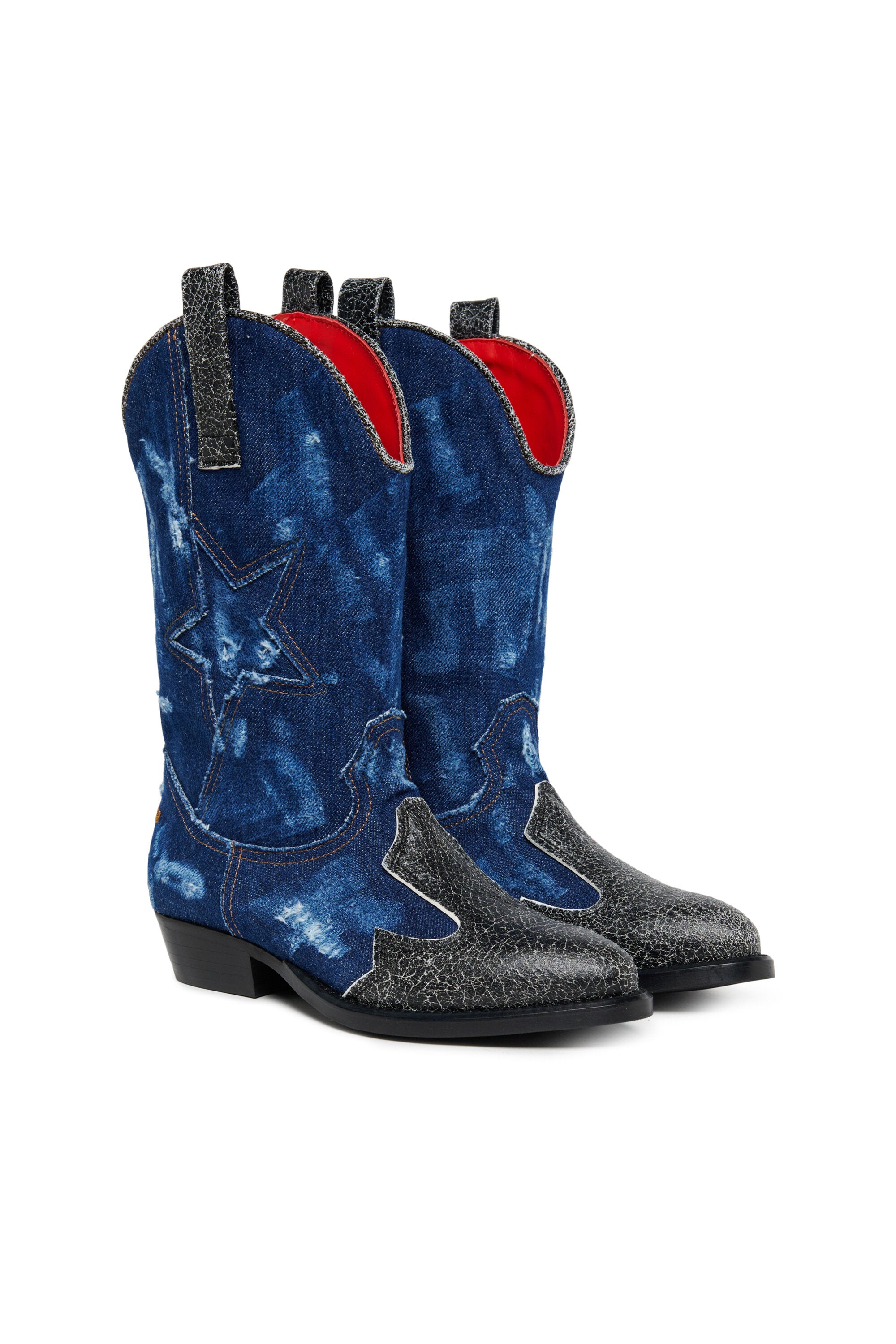 Bottes texanes en denim Super Star