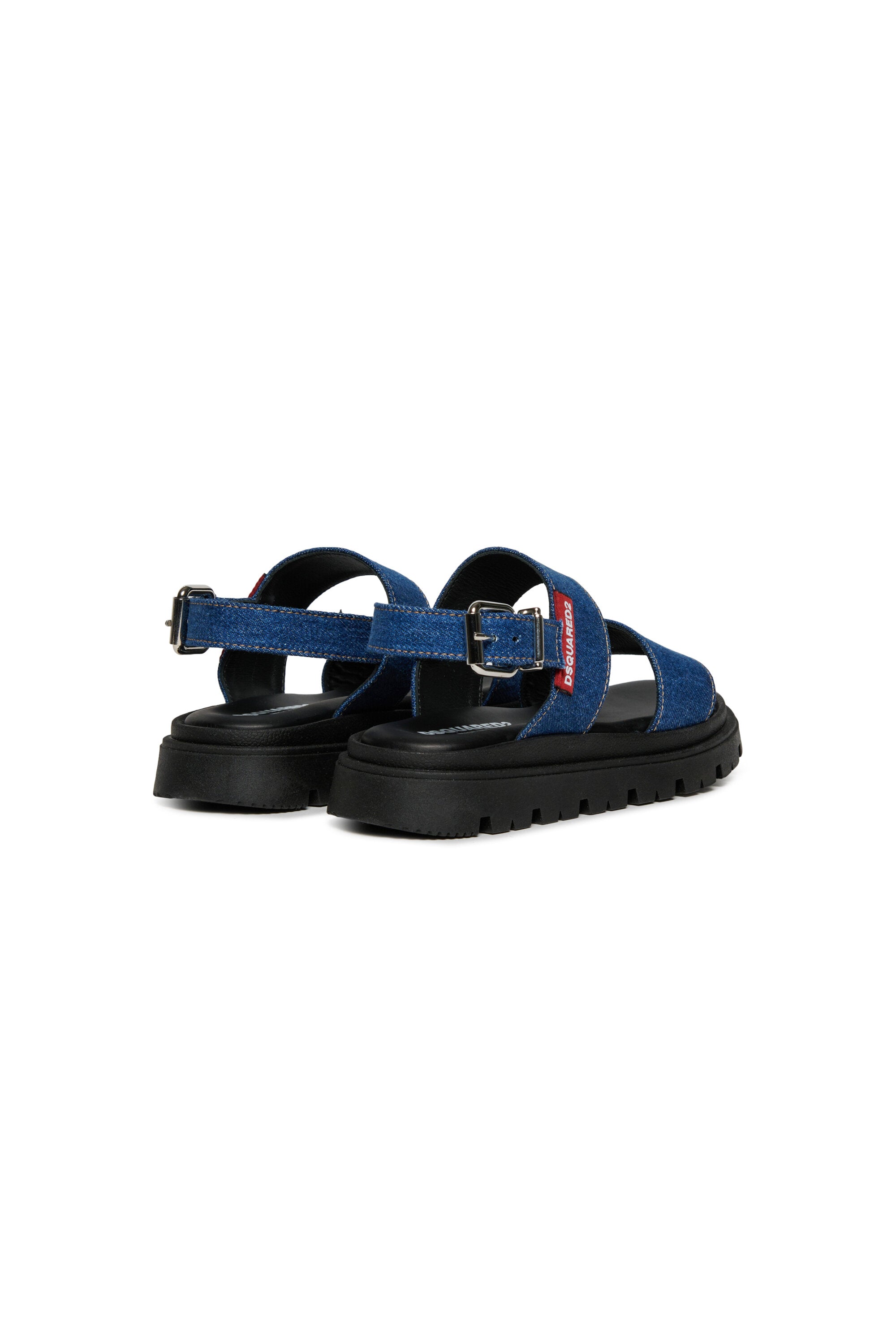 Sandali platform in denim