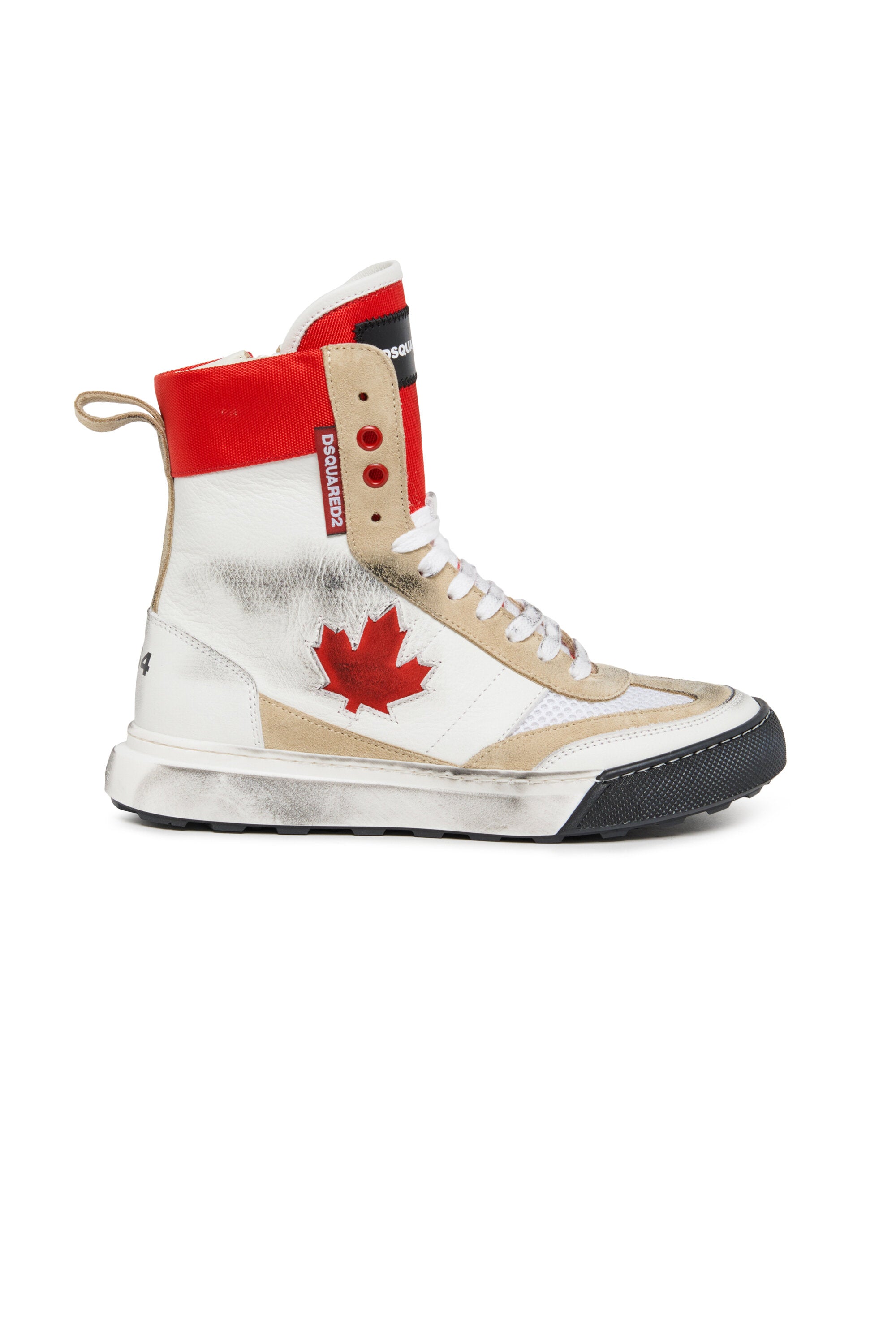 Baskets hautes à effet vintage