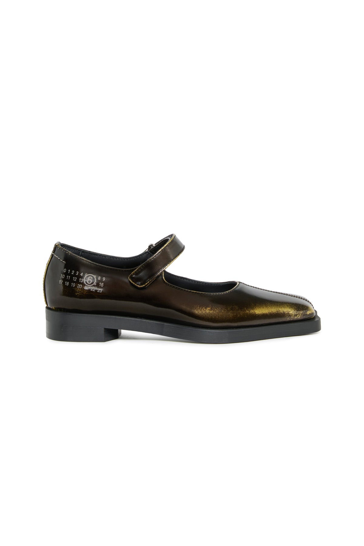 Scarpe Mary Jane in pelle bicolor