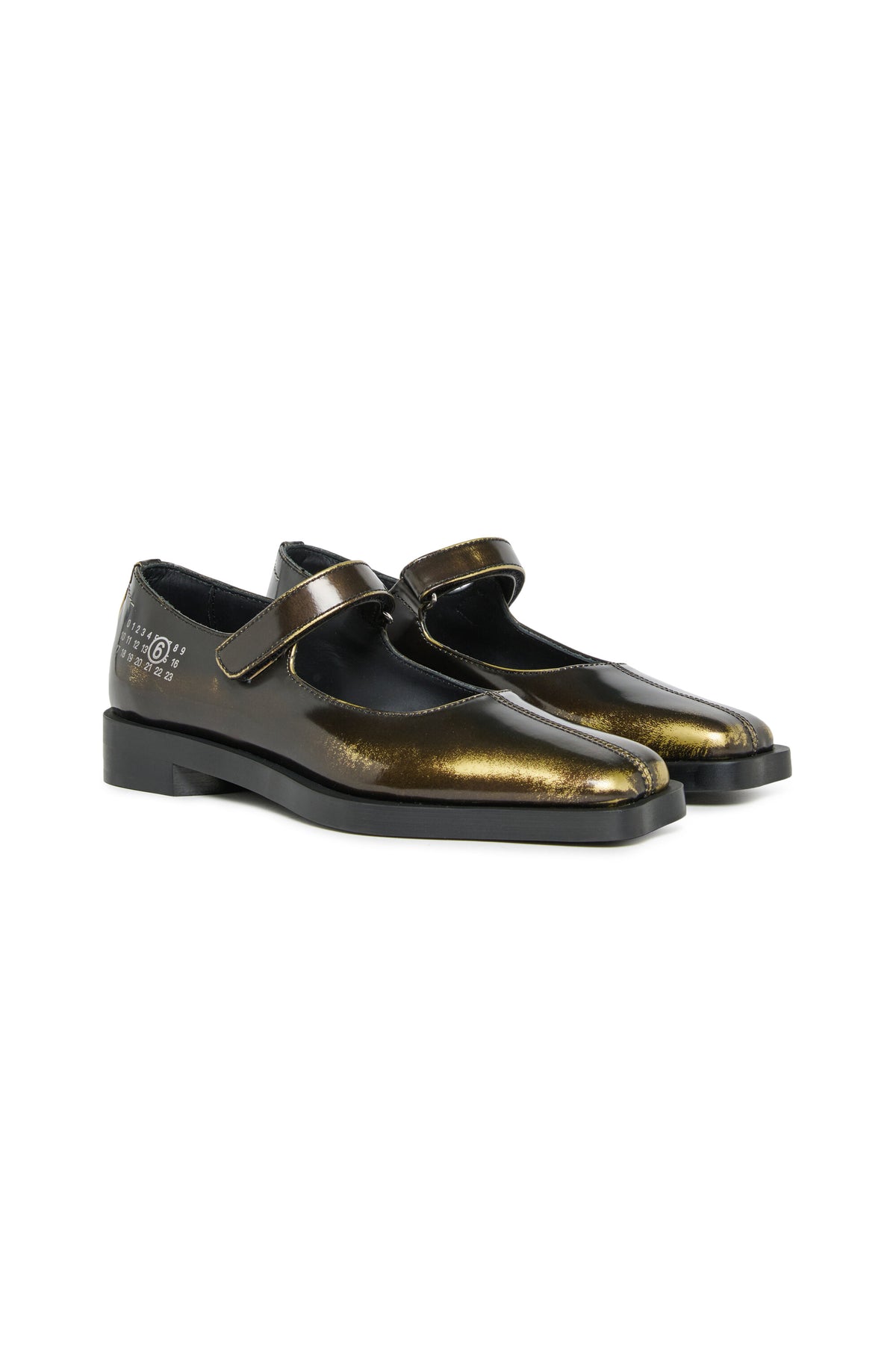 Scarpe Mary Jane in pelle bicolor