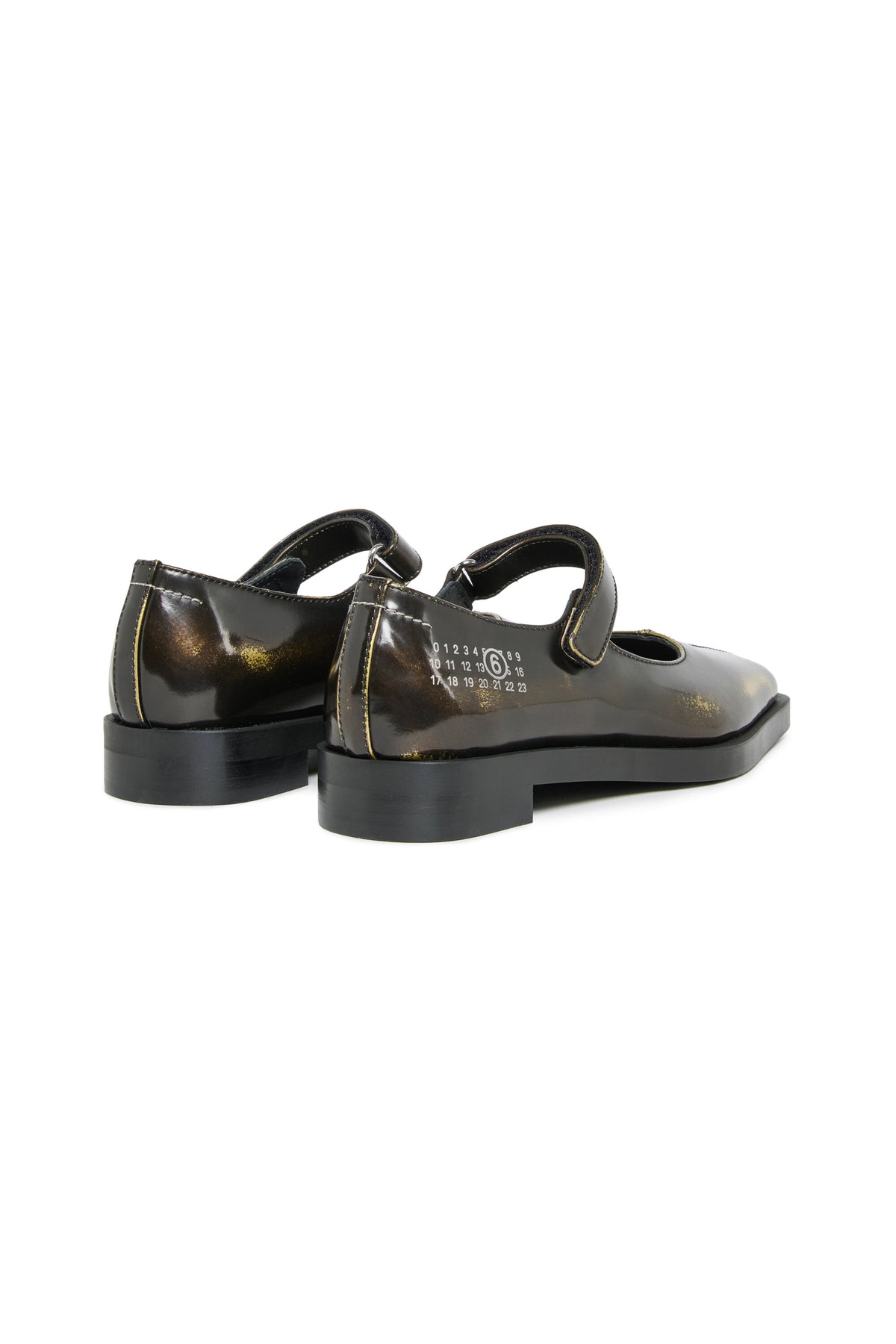 Scarpe Mary Jane in pelle bicolor
