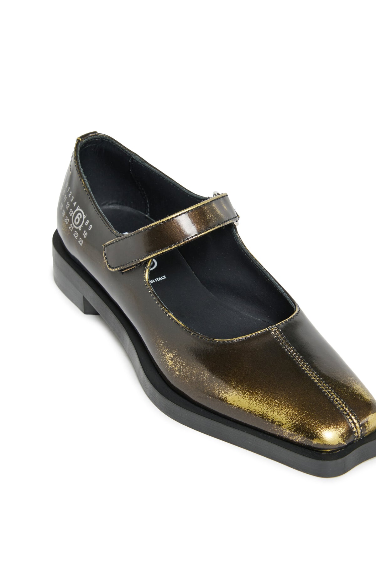 Scarpe Mary Jane in pelle bicolor